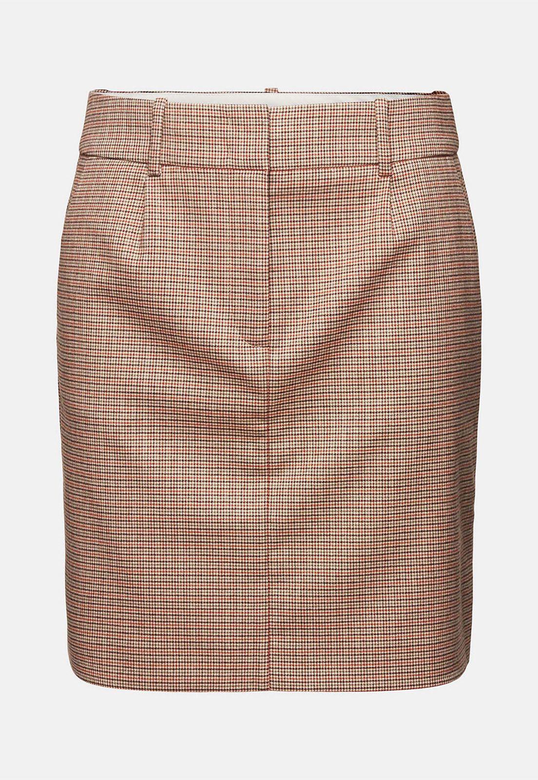 Minifalda De Cuadros Mujer Esprit-4