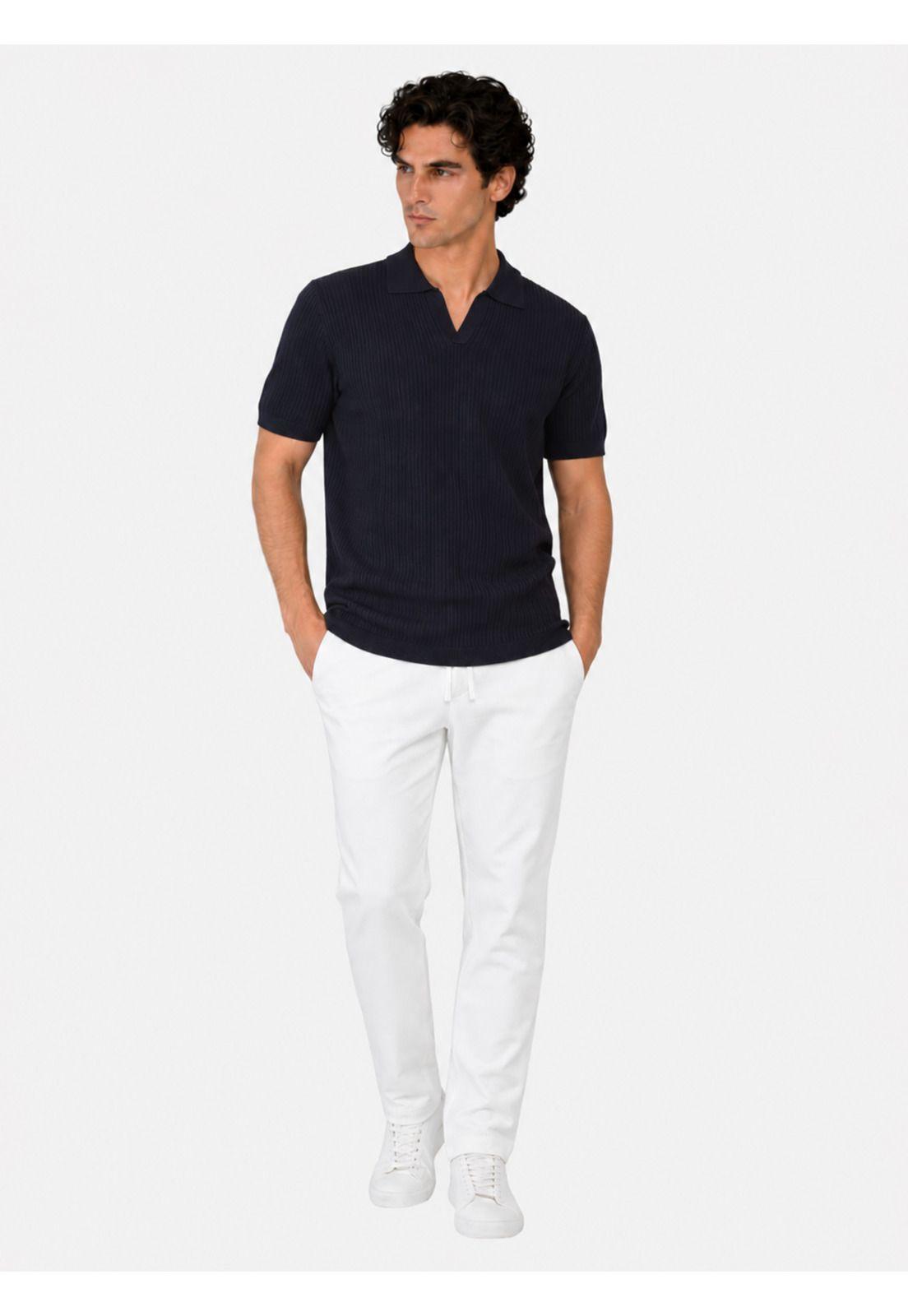 Polera Tejida Regular Fit Azul Marino Arrow PO34044NB-3