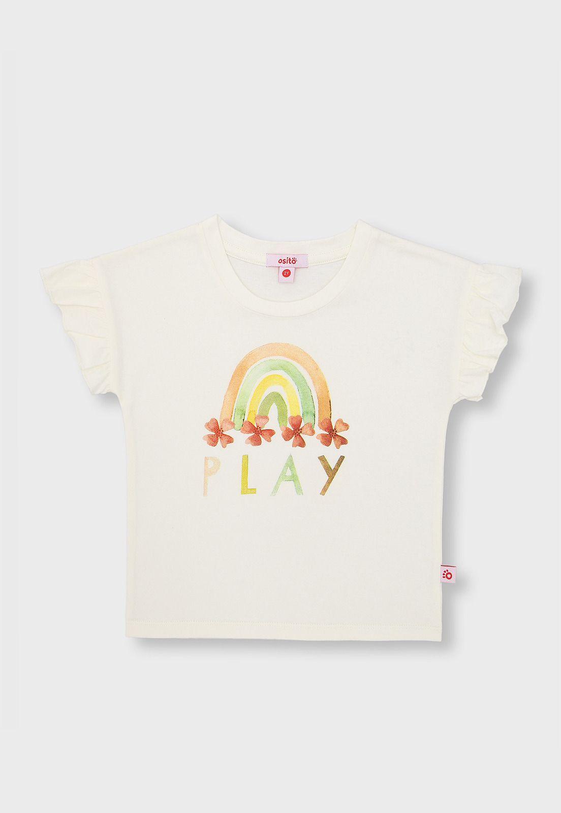 Polera Niña Osito OPOAV66BL-0