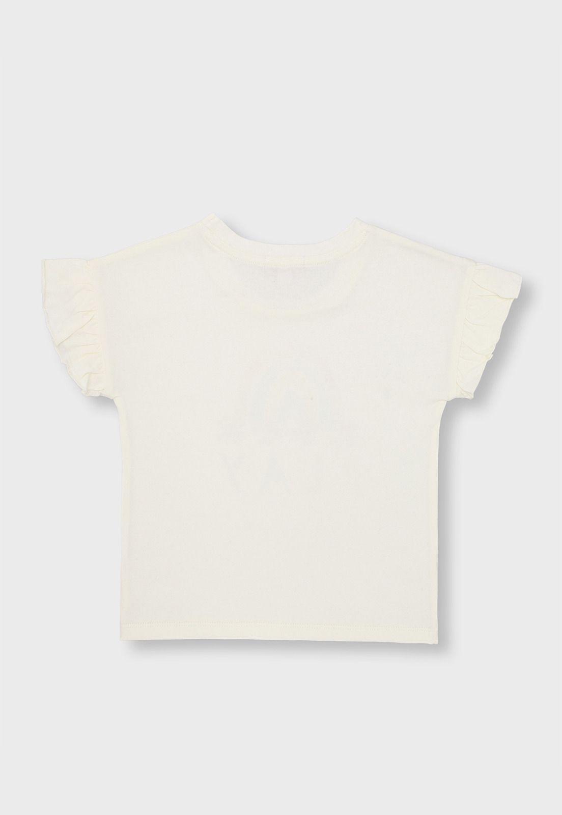 Polera Niña Osito OPOAV66BL-1