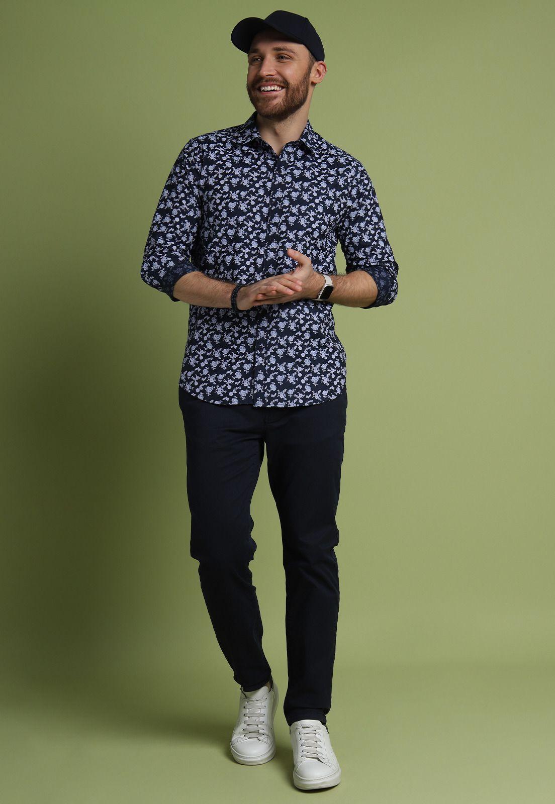 Camisa Print Tailored Arrow-3