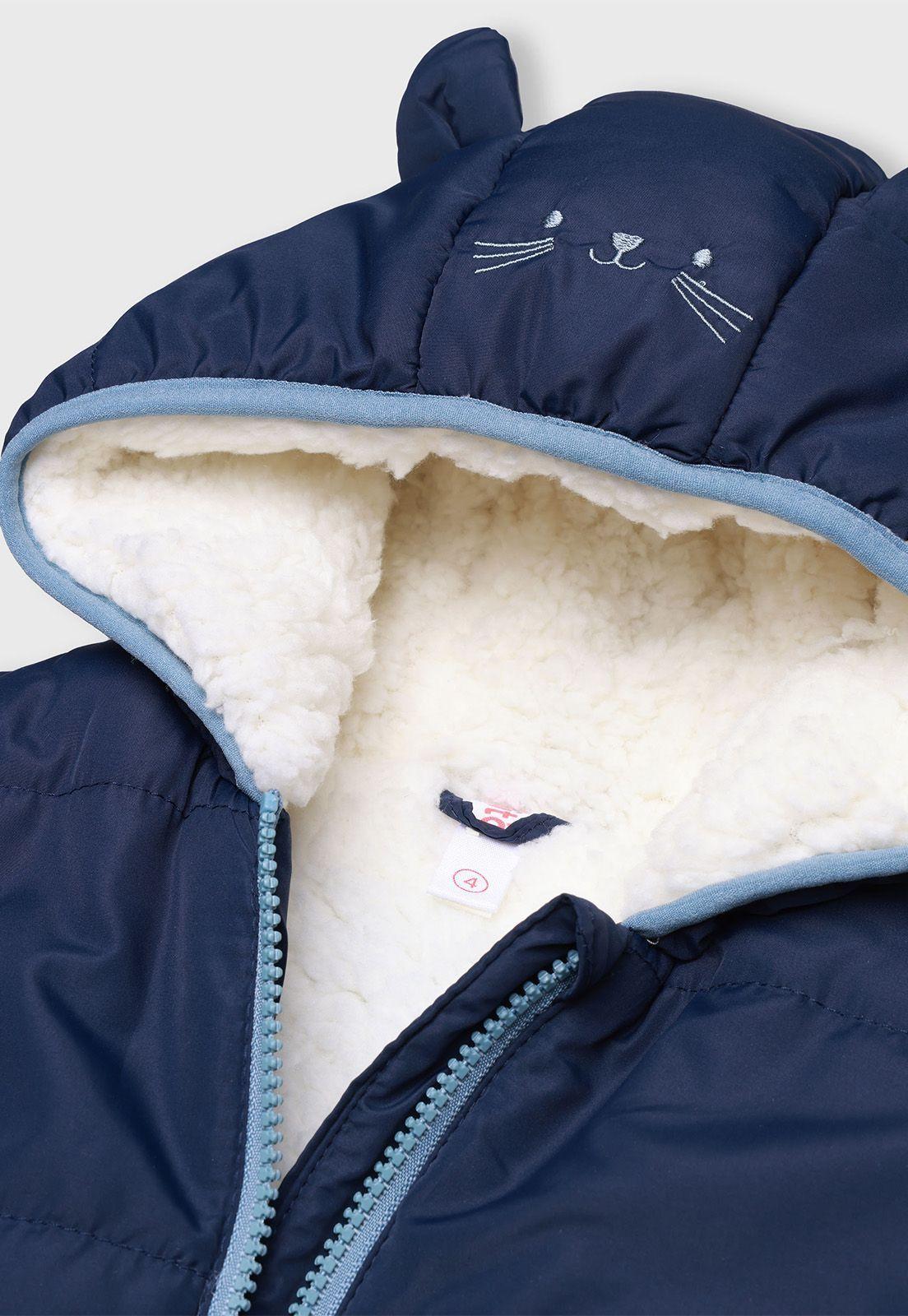 Parka Con Capucha Niño Osito-2