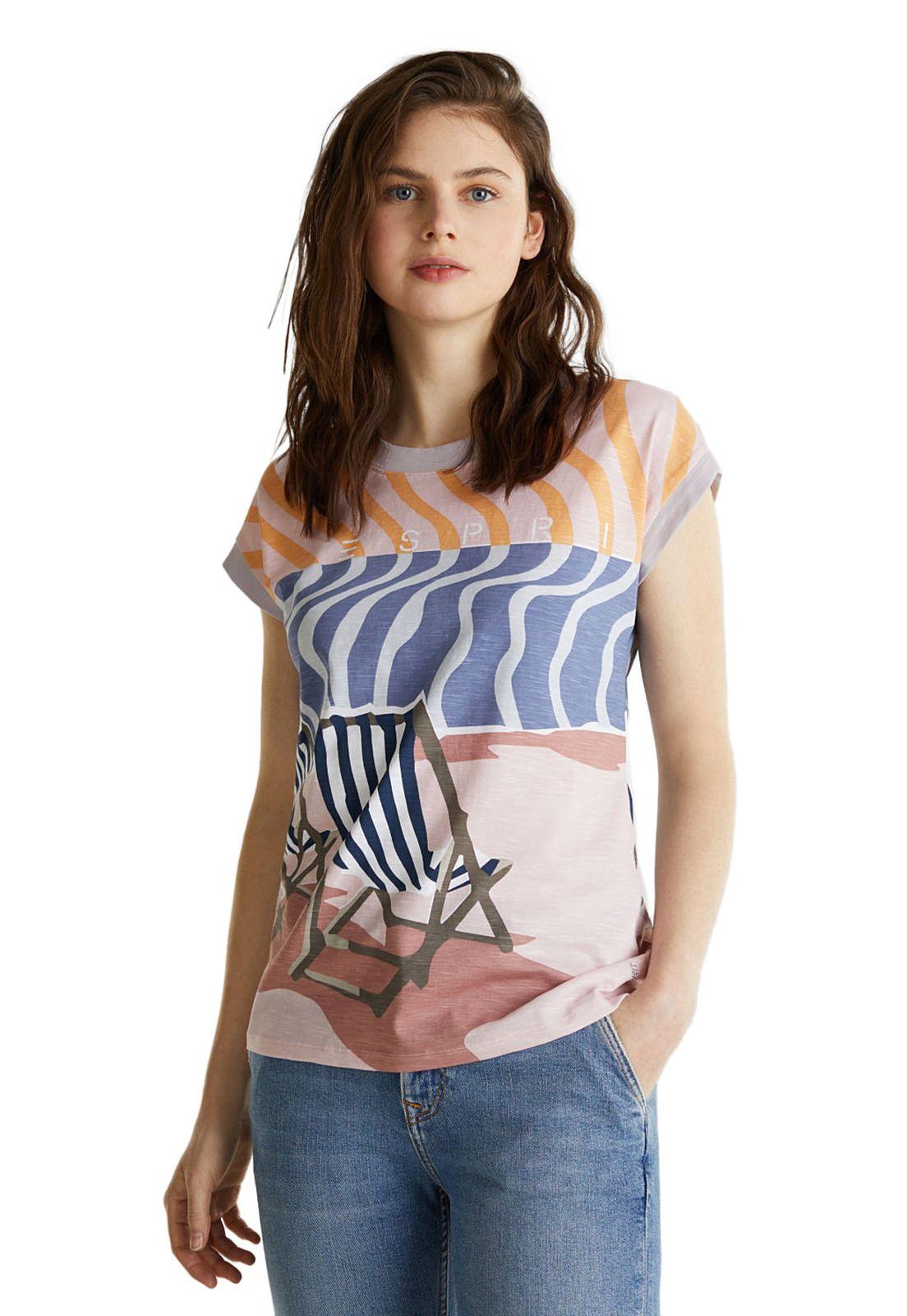 Polera con estampado, 100% algodón ecológico-0