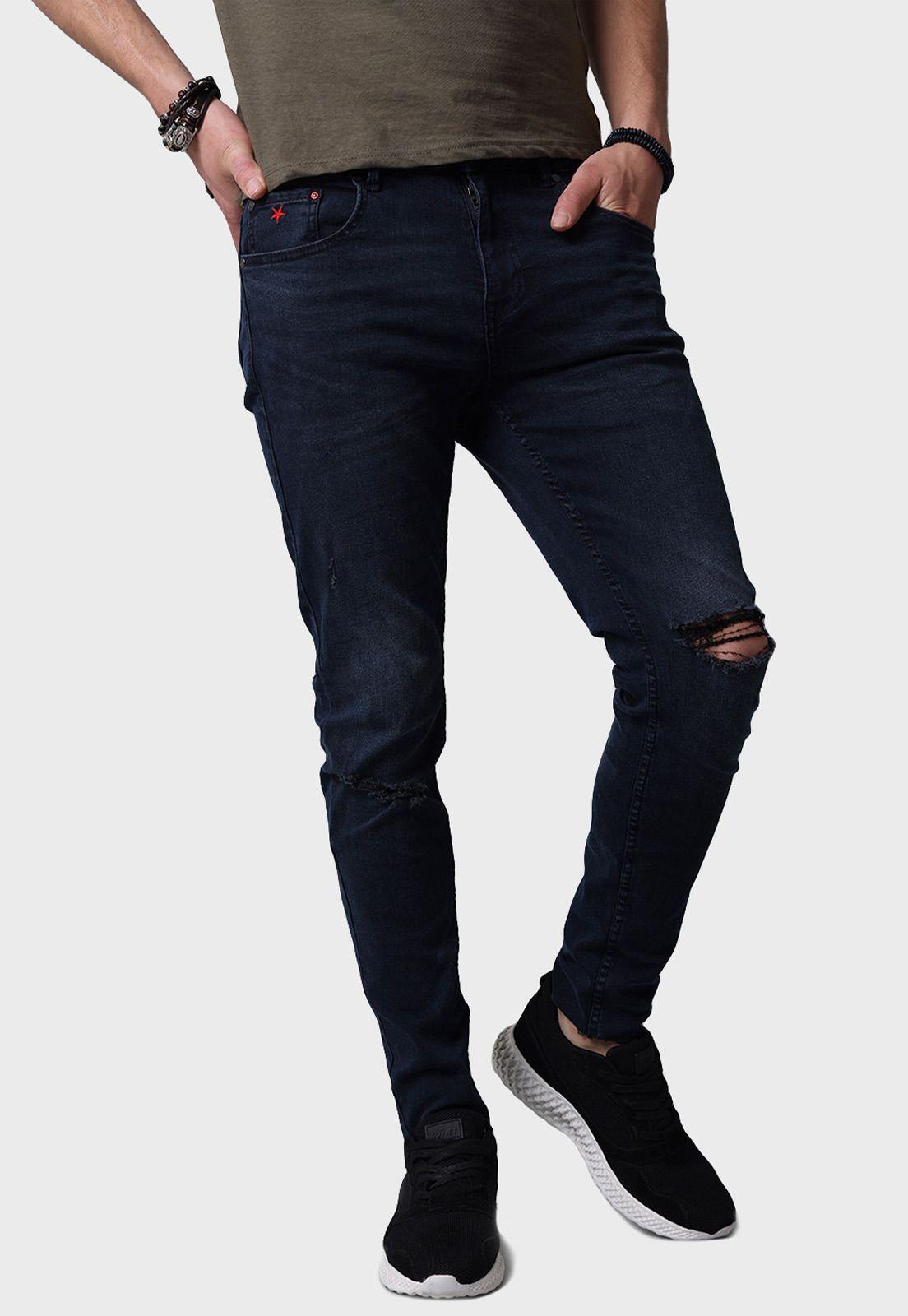 Jeans Ripped Fit Hombre Soviet SJEH625AZ-0