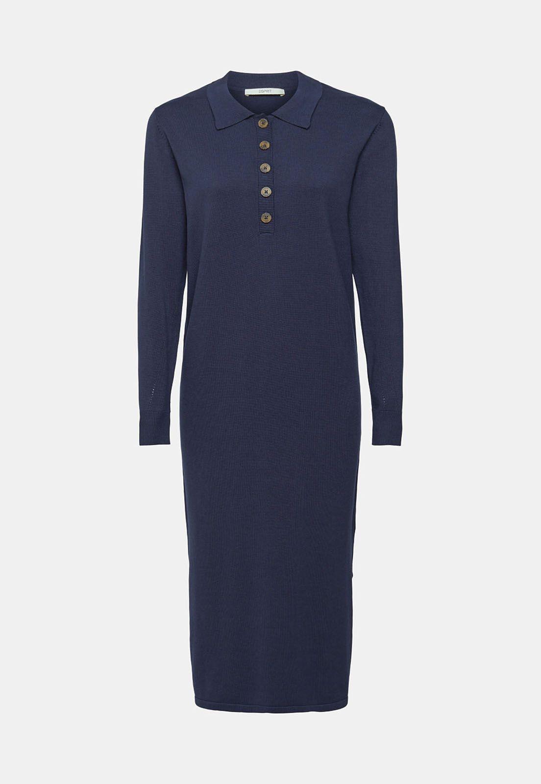 Vestido Con Cuello De Piqué Mujer Esprit-3