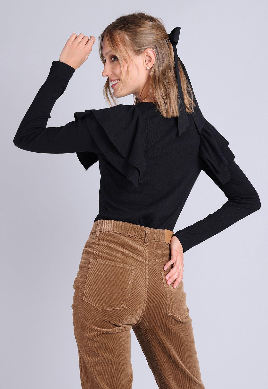 Polera Manga Larga Mujer Soviet AISMK01NE-1