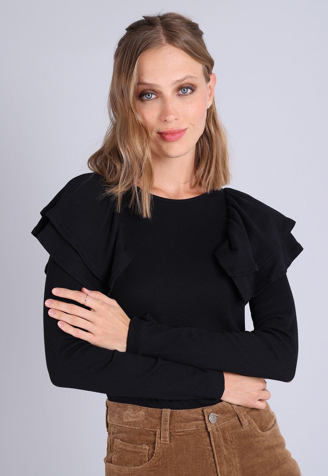 Polera Manga Larga Mujer Soviet AISMK01NE-2