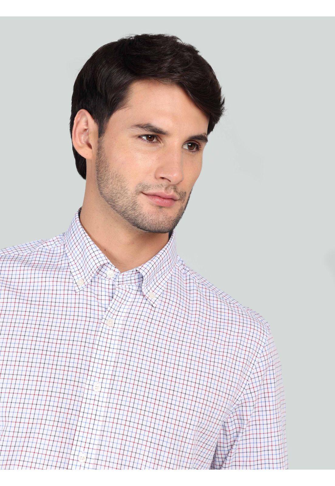 Camisa A Cuadros Regular Fit Rojo Arrow CM33003RO-2
