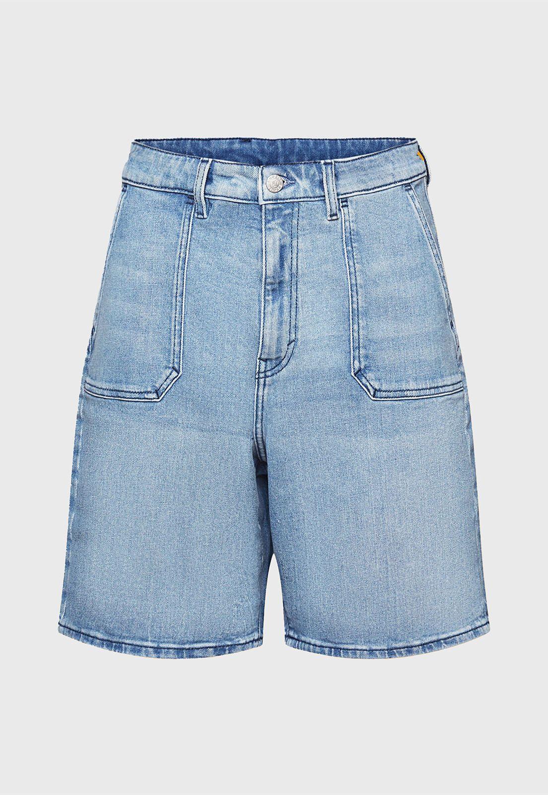 Shorts De Mezclilla Corte Largo Mujer Esprit-3