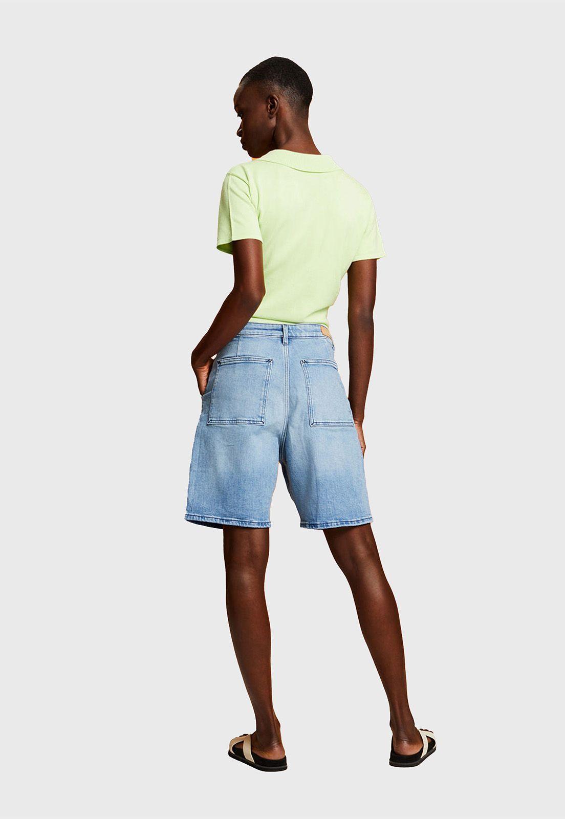 Shorts De Mezclilla Corte Largo Mujer Esprit-1
