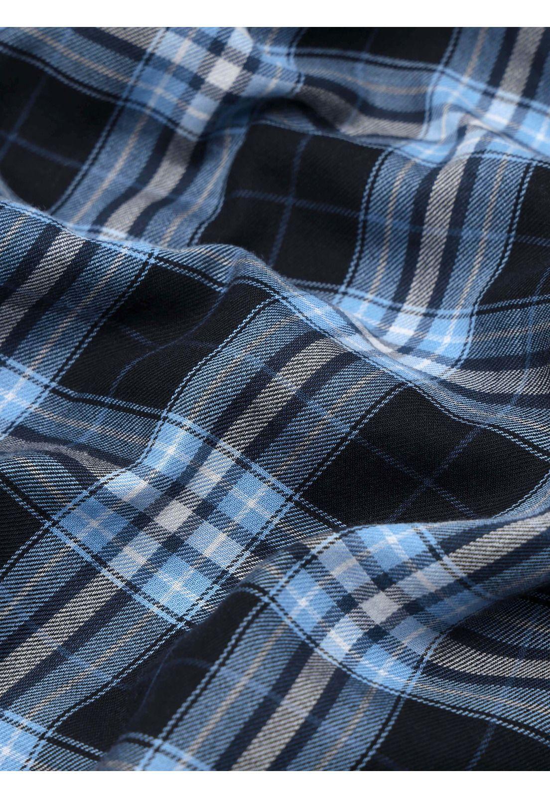 Camisa A Cuadros Regular Fit Azul Marino Arrow CM33046NB-6