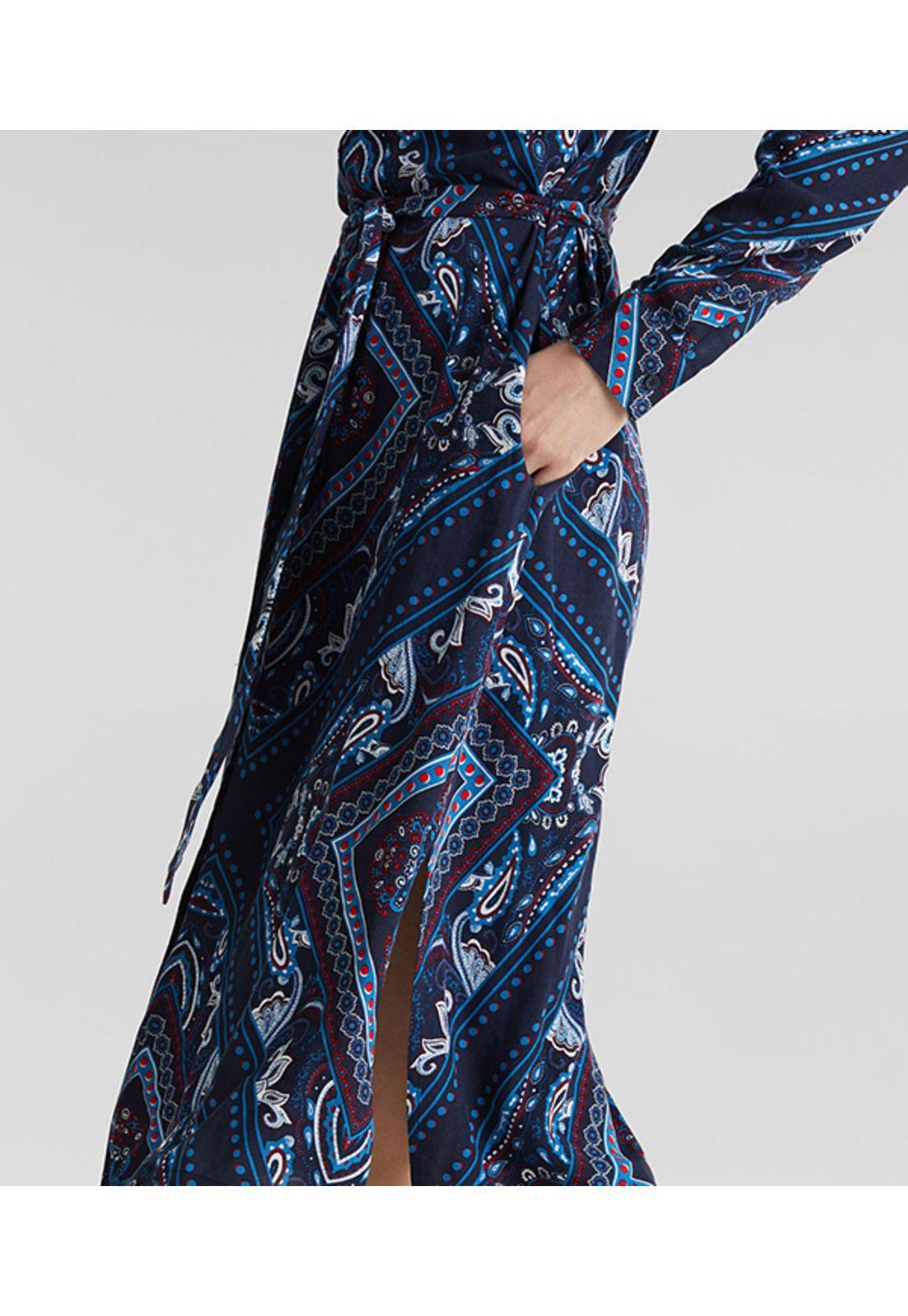 Vestido camisero con estampado-2