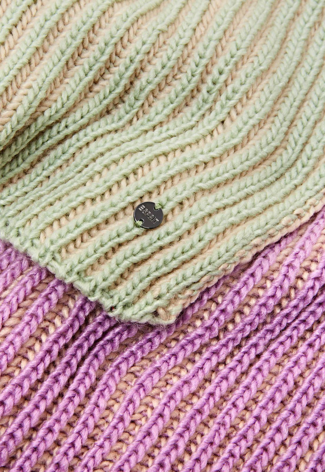 Bufanda De Punto Acanalado Mujer Esprit Multicolor-1