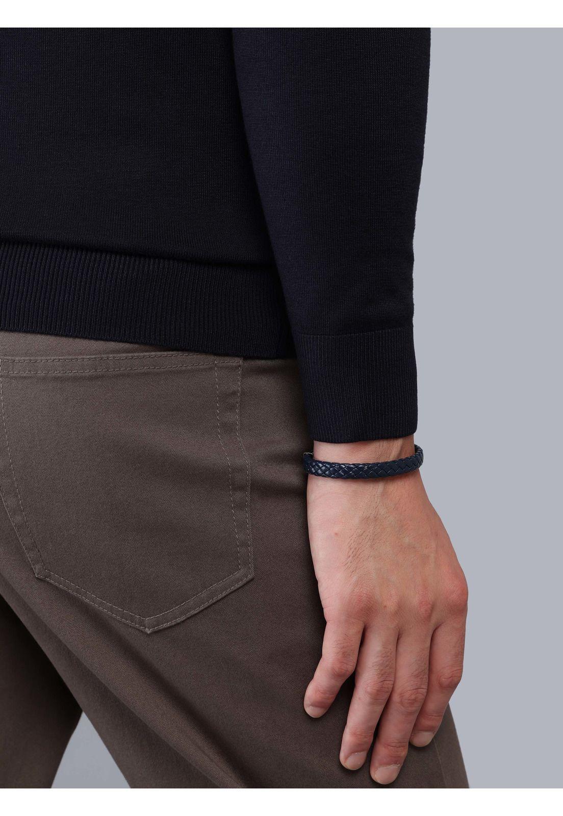 Sweater Cuello Alto Regular Fit Azul Marino Arrow SW33016NB-4