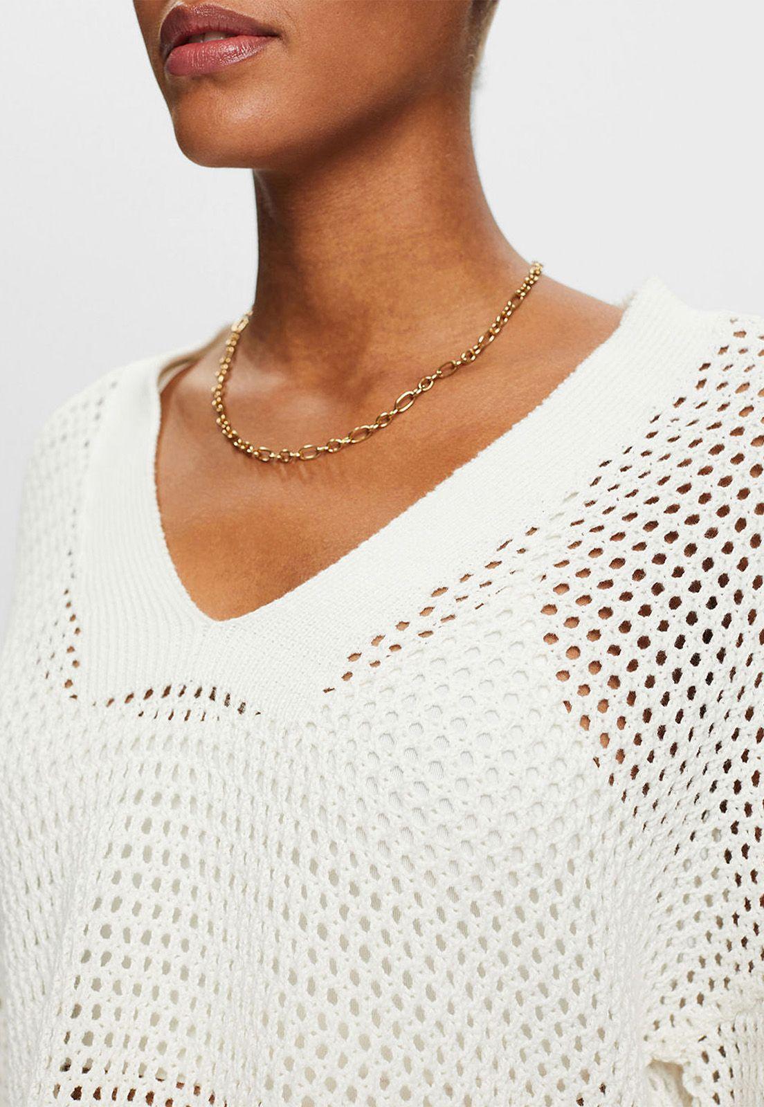 Sweater De Punto Acanalado Mujer Esprit-2