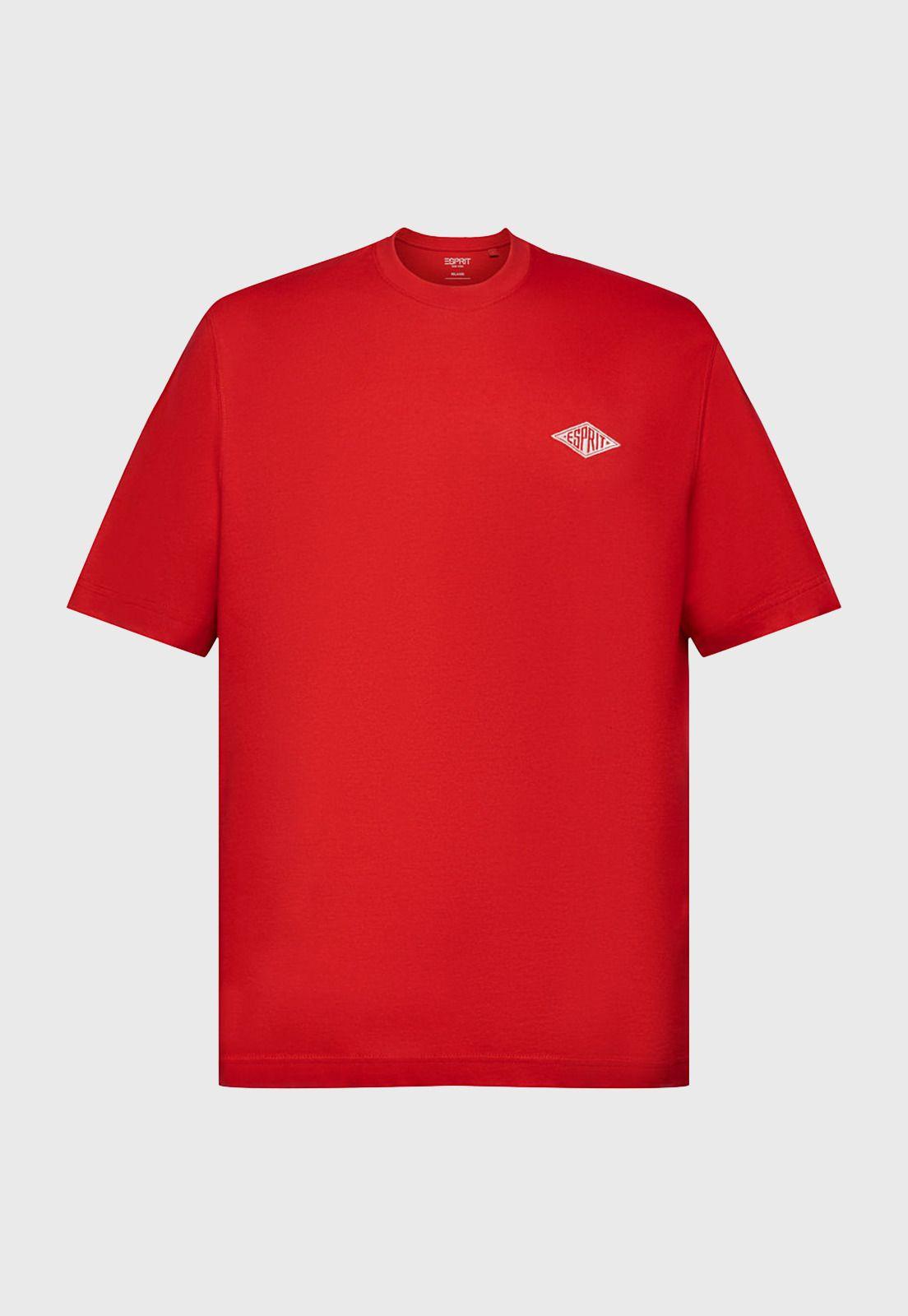 Polera De Manga Corta Con Logo Hombre Esprit-3