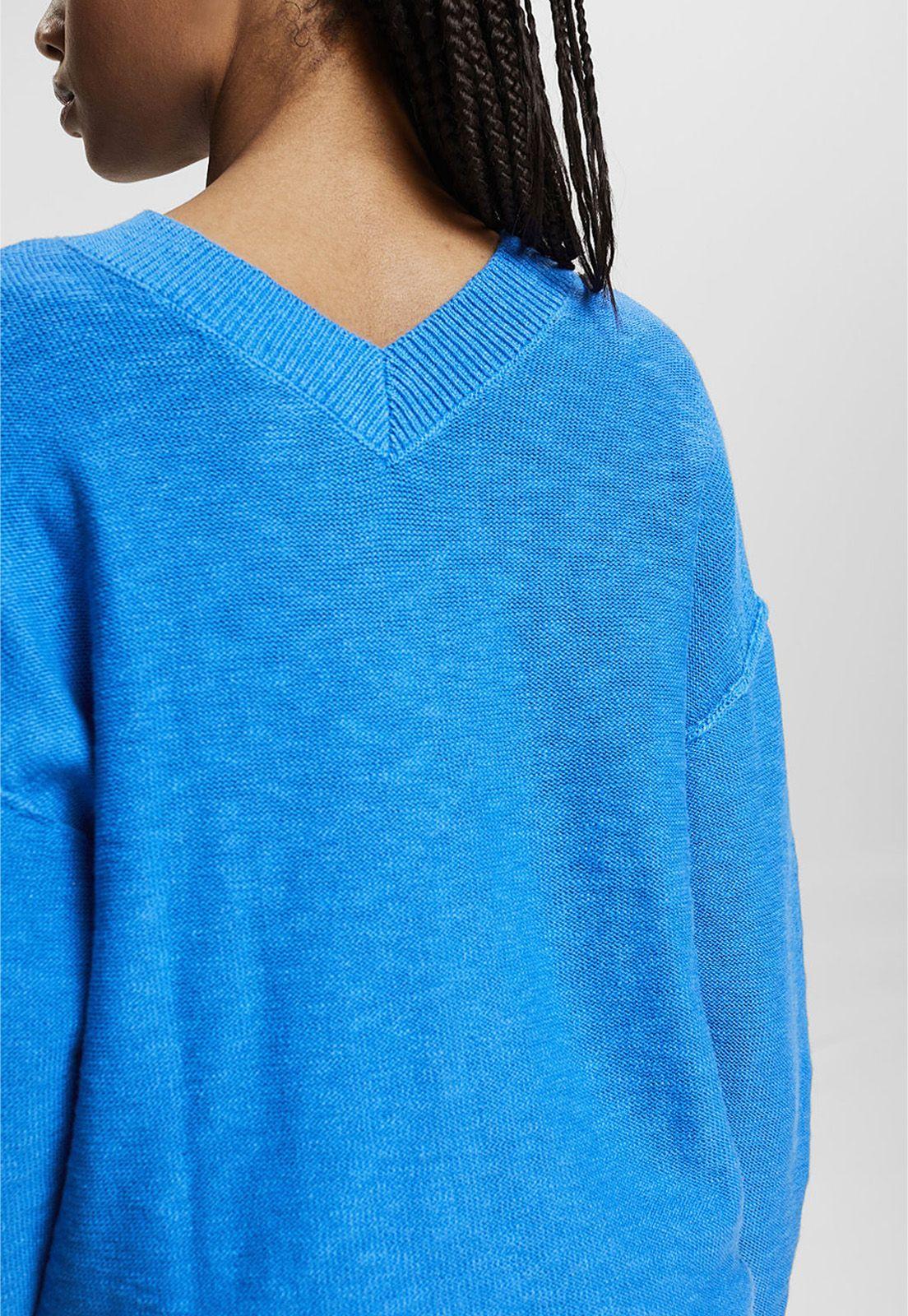 Sweater Con Cuello V Esprit-2