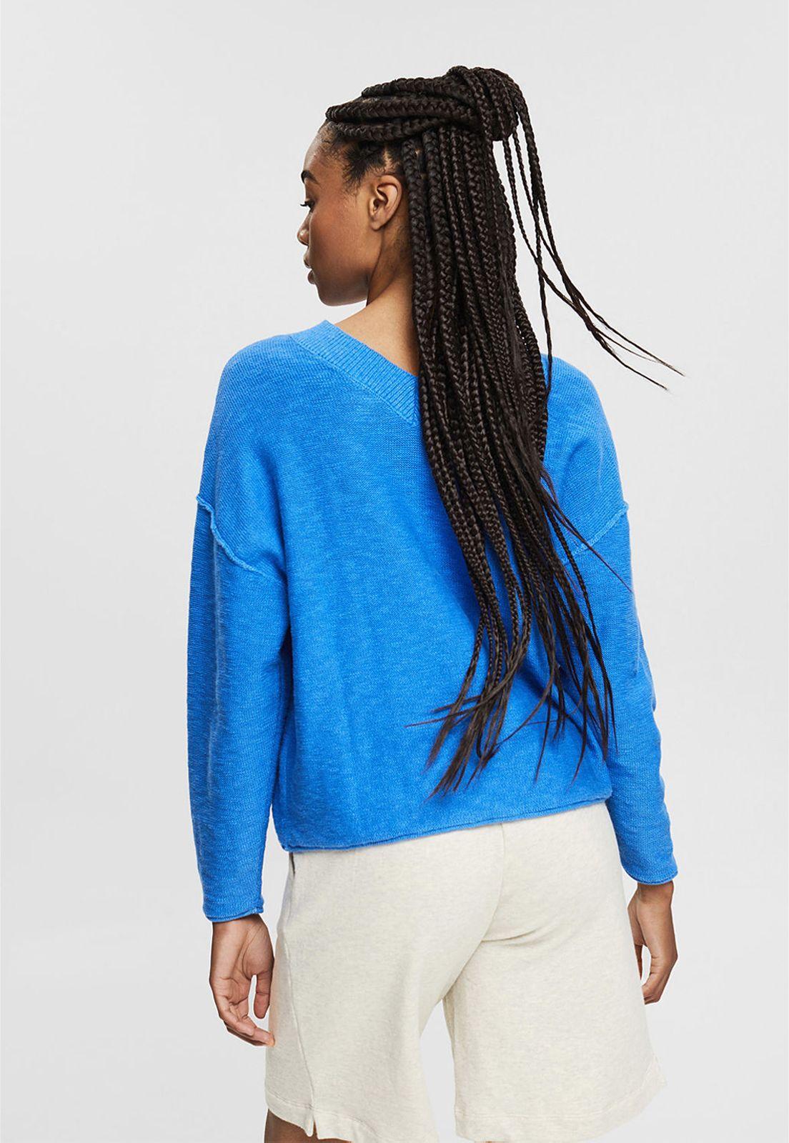 Sweater Con Cuello V Esprit-1