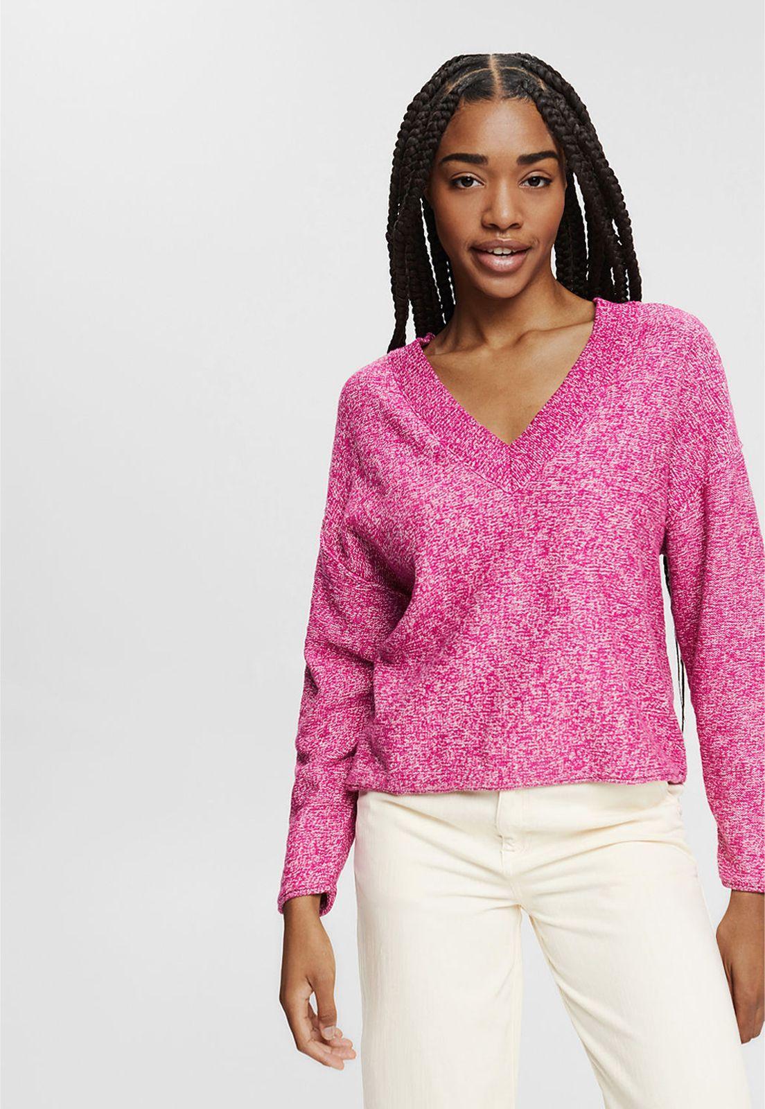 Sweater Con Cuello V Esprit-0