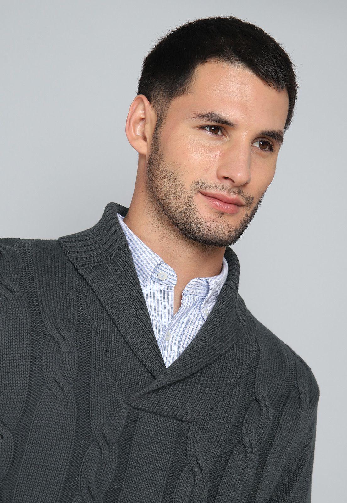 Sweater Cuello Smoking Arrow SW31045GR-2