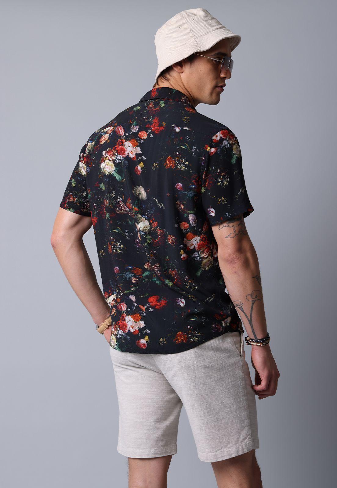 Camisa Manga Corta Flor Guy Laroche-2
