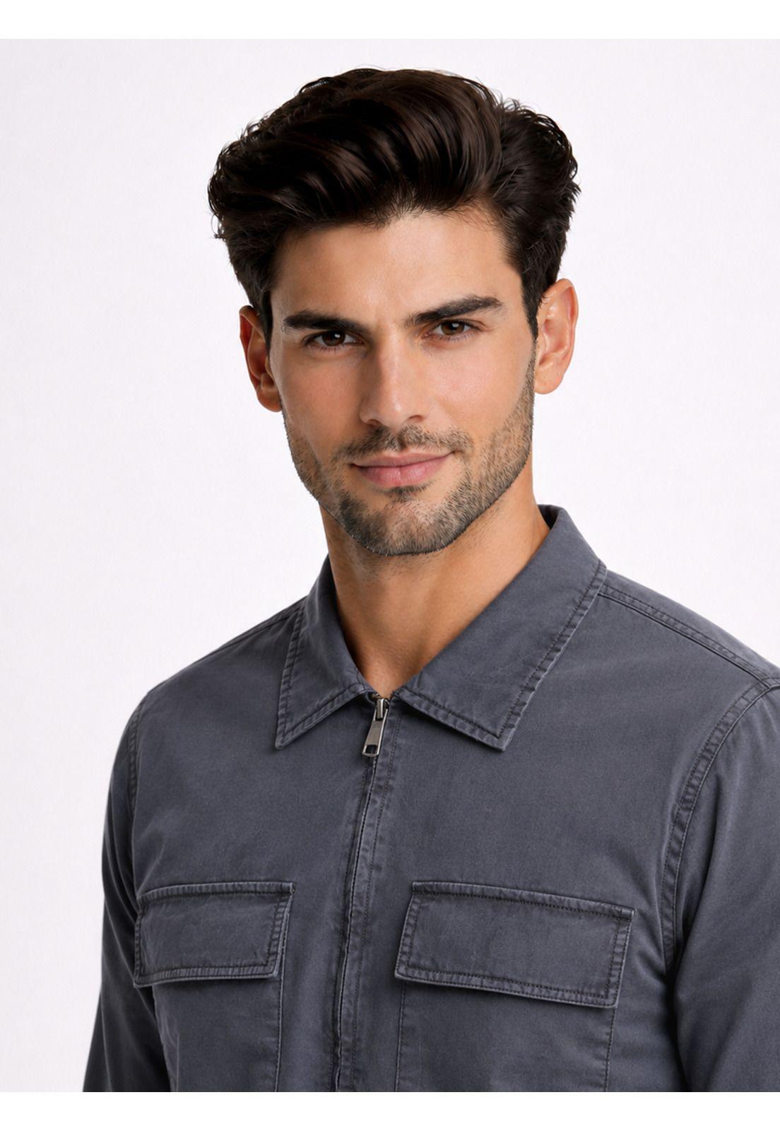 Chaqueta Stone Wash Regular Fit Azul Marino Piero Butti PBDVG30NB-2