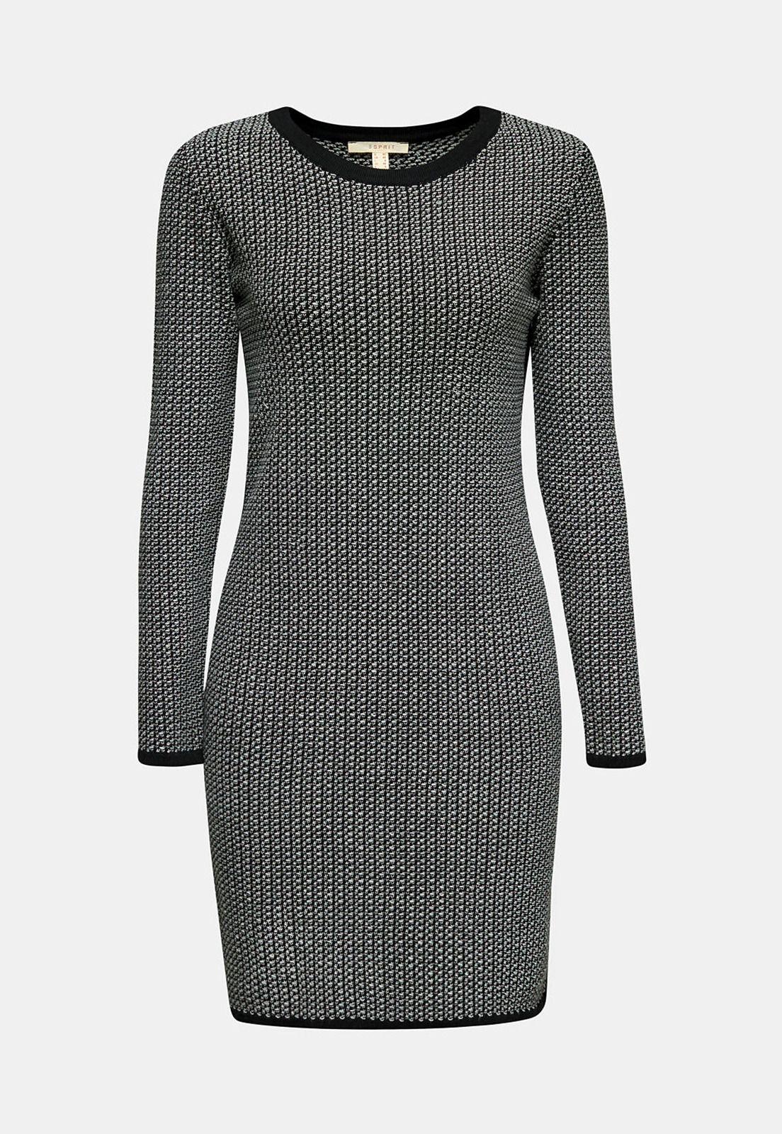 Vestido de punto con rayas y textura-8