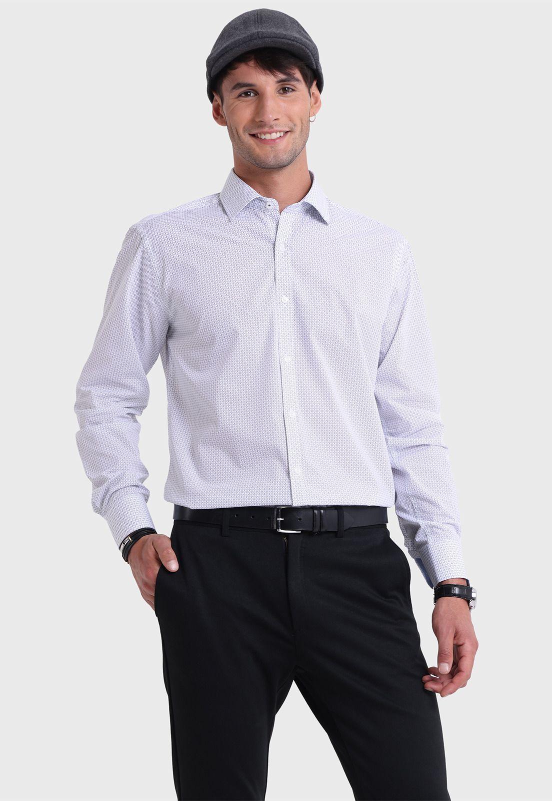 Camisa Formal Print Arrow-0