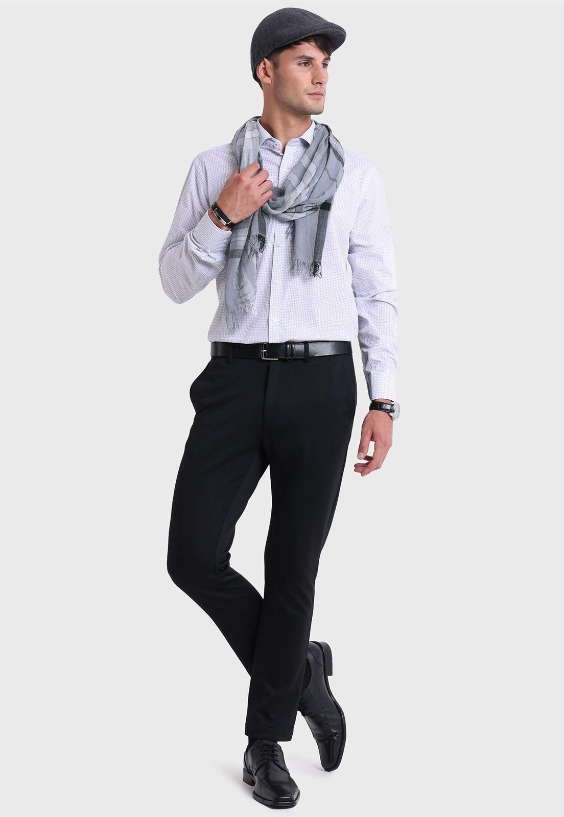 Camisa Formal Print Arrow-4