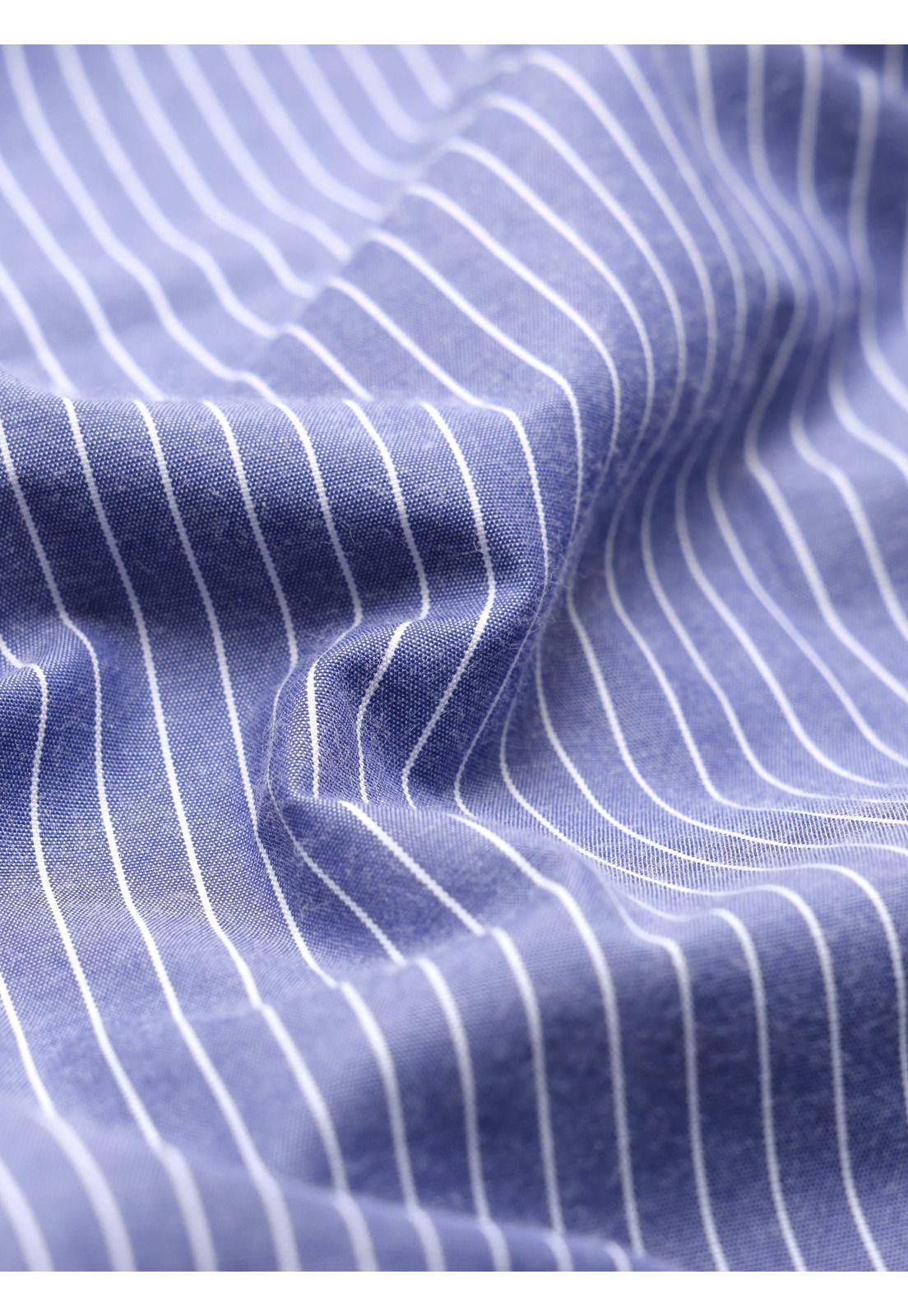 Camisa A Rayas Regular Fit Azul Arrow CM33061AZ-6