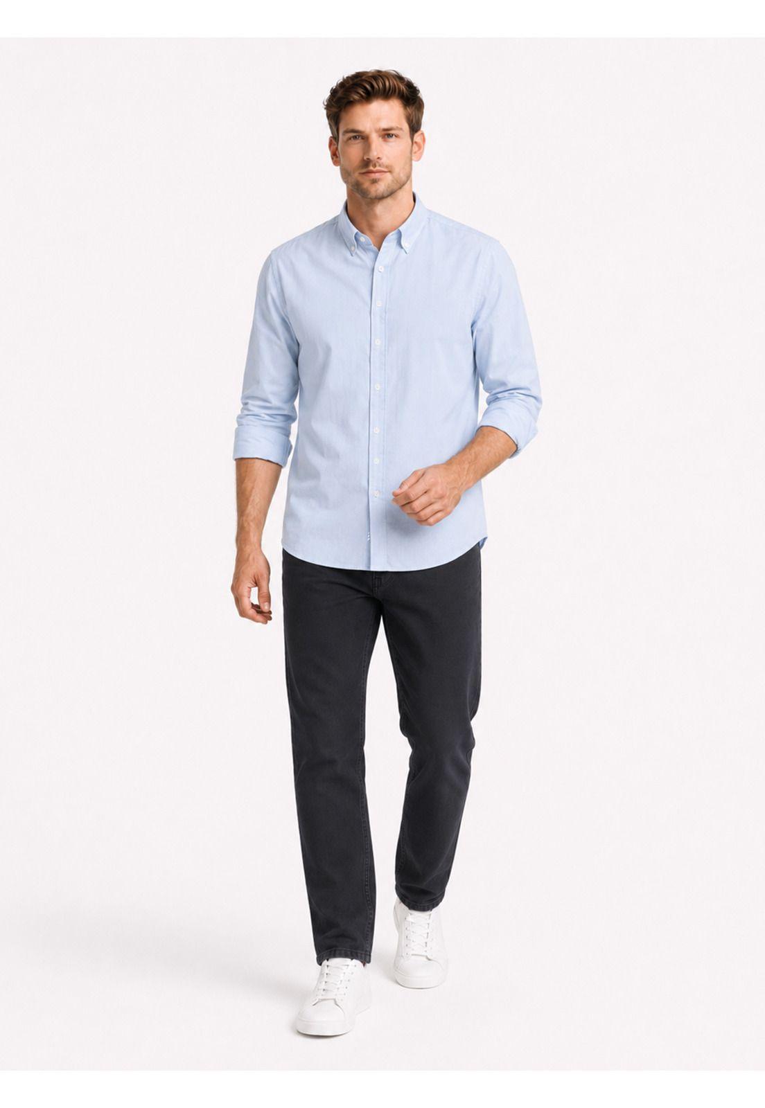 Camisa Fantasía Regular Fit Celeste Arrow CM34007CE-2