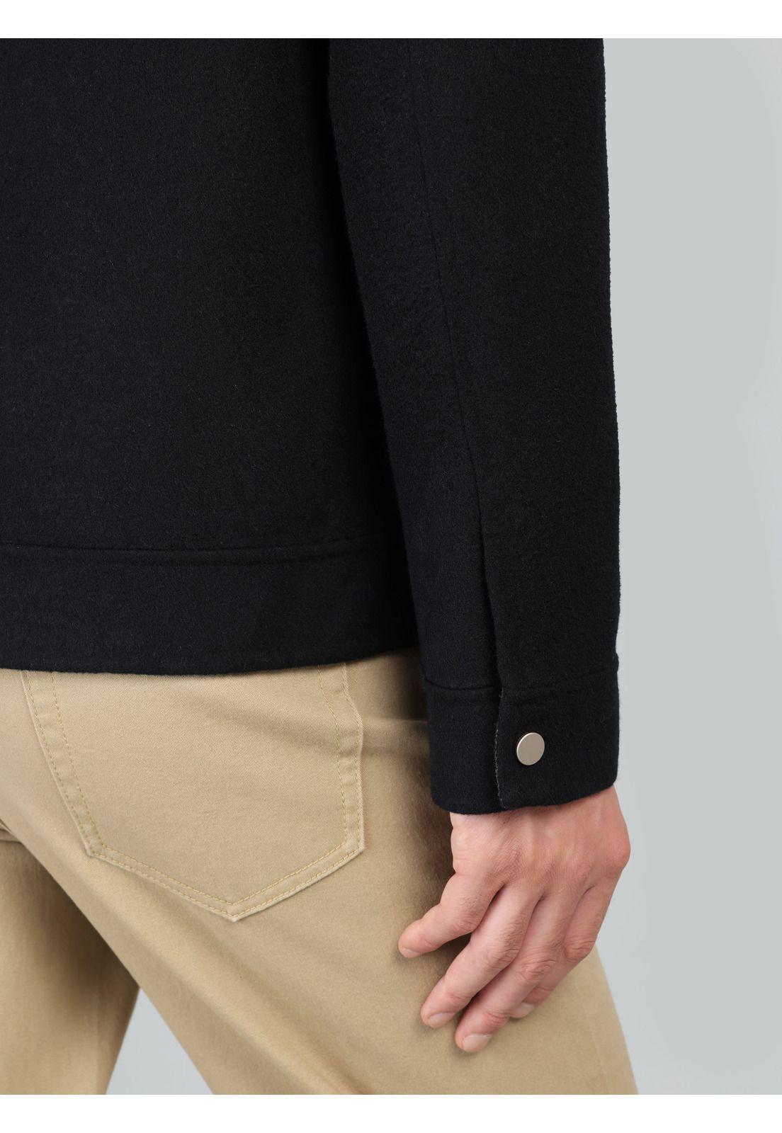 Chaqueta Lisa Recta Regular Fit Negro Arrow CA33089NE-4