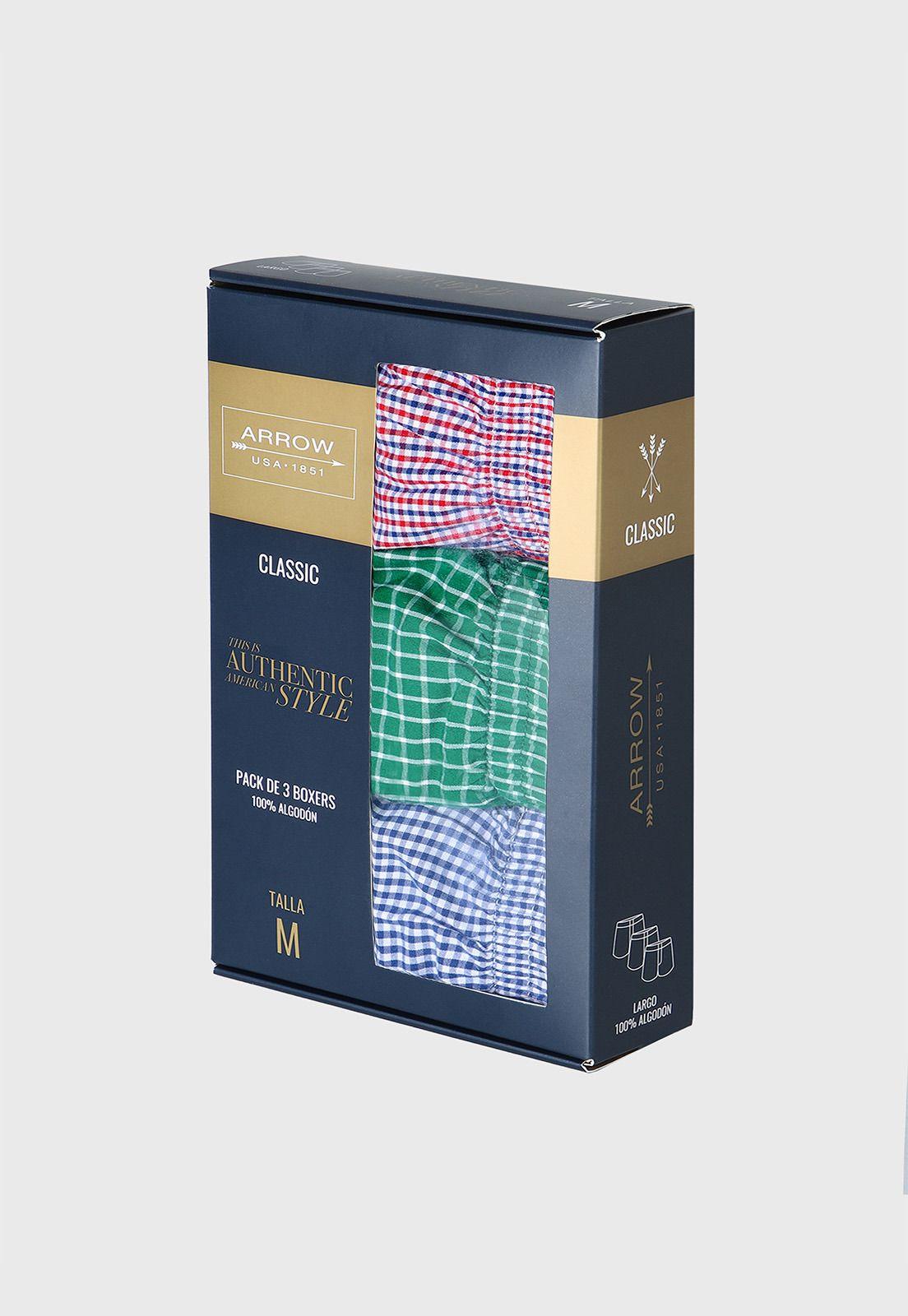Boxer Medio 3 Unidades Classic Arrow BOD3023SU-4