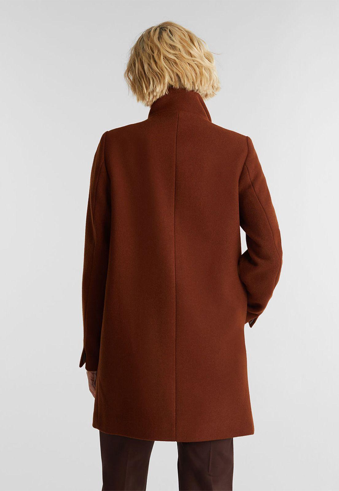 Abrigo Mujer De Lana Con Cierre  Esprit-1