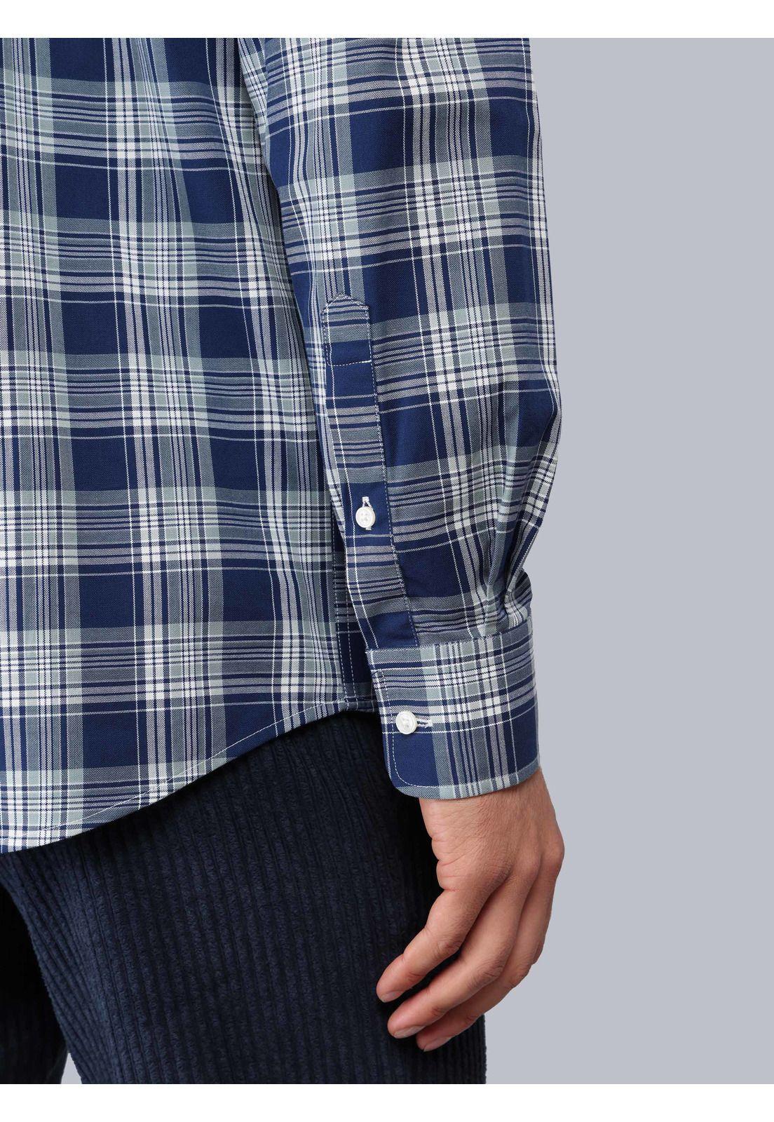 Camisa Cuadros Tailored Fit Azul Piero Butti PBCIF09AZ-5