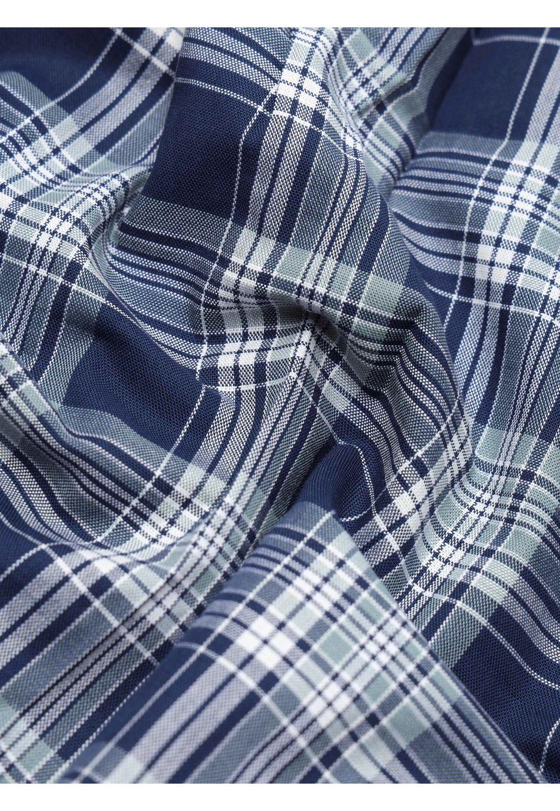 Camisa Cuadros Tailored Fit Azul Piero Butti PBCIF09AZ-6