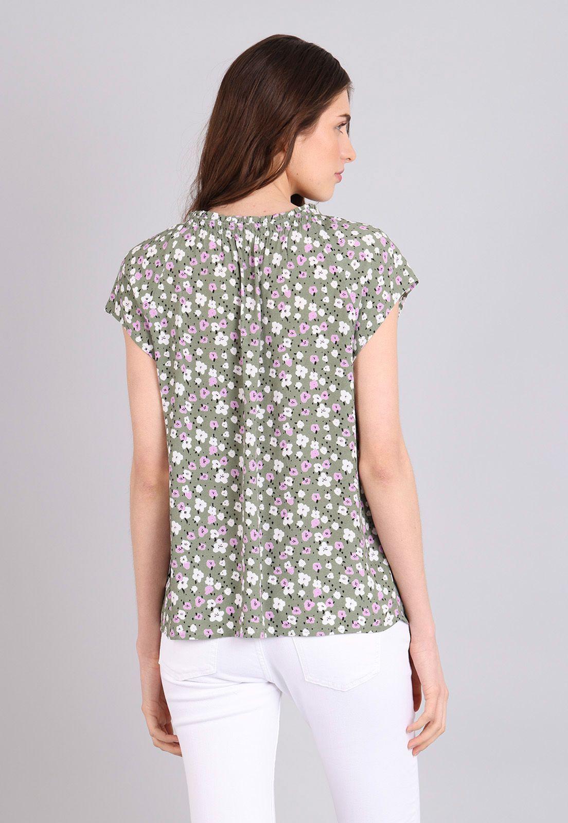 Blusa Manga Corta Mujer Esprit Azul marino-1