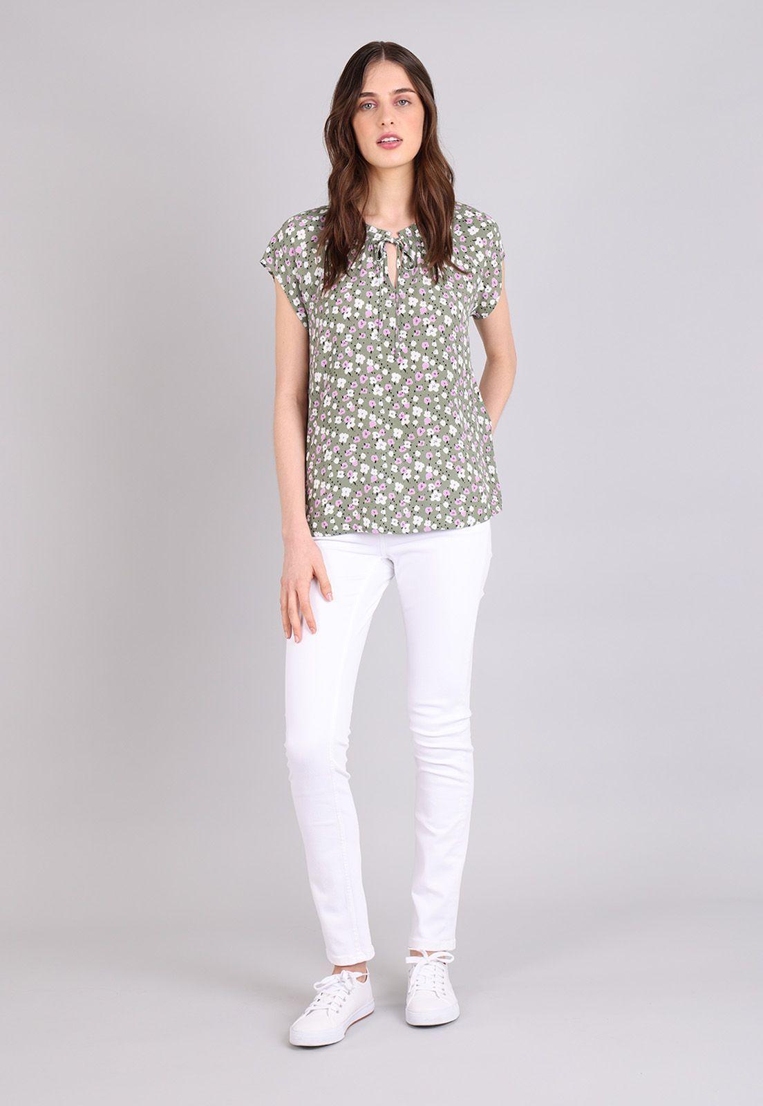 Blusa Manga Corta Mujer Esprit Azul marino-2