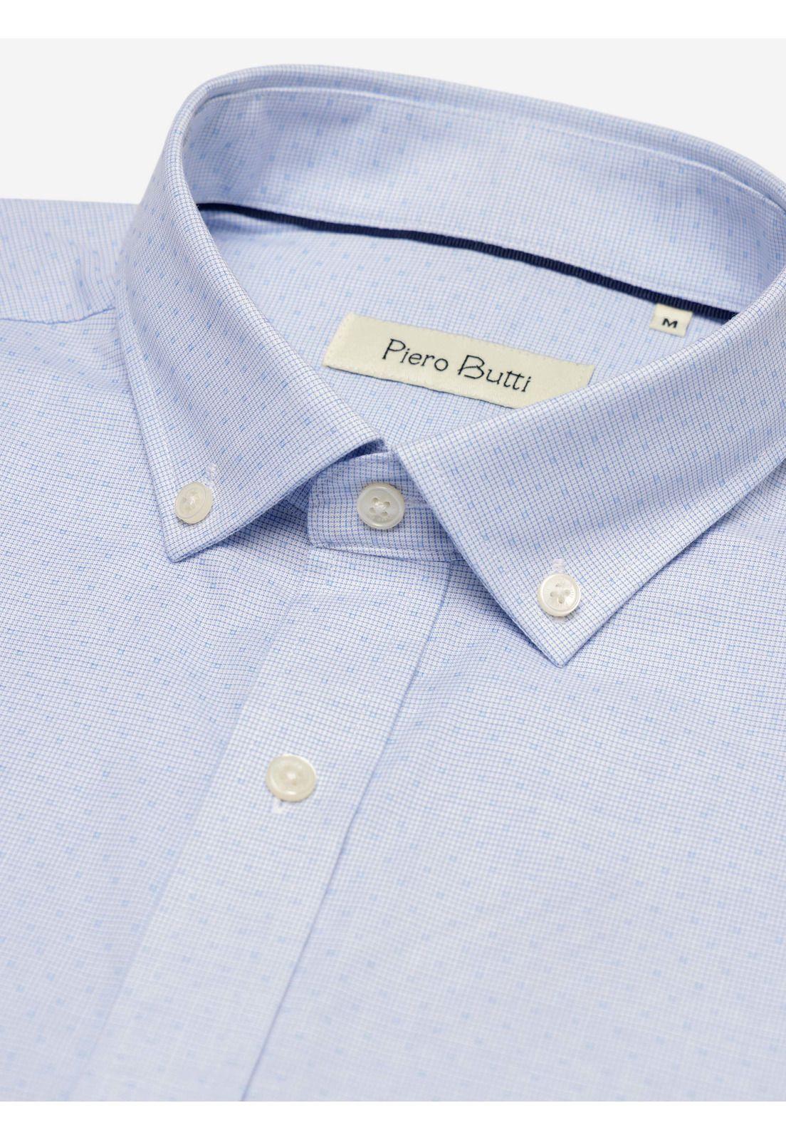 Camisa Fantasía Regular Fit Celeste Piero Butti PBDVF14CE-3