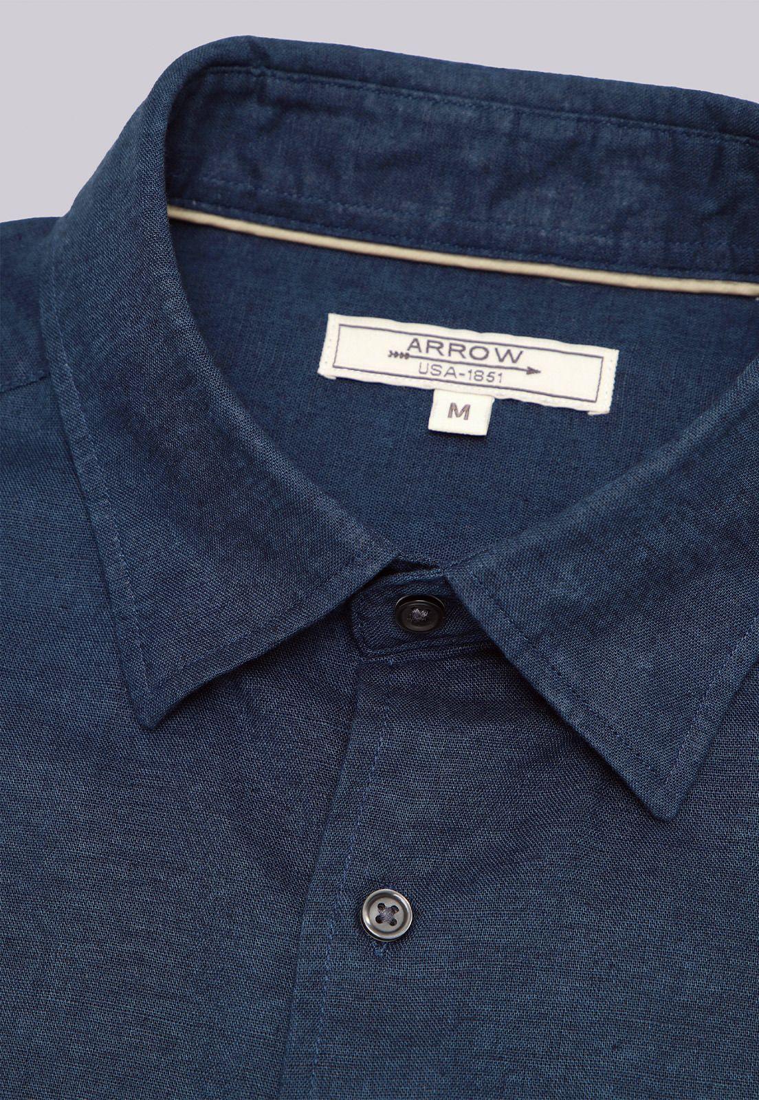 Camisa Lino Algodón Arrow-4