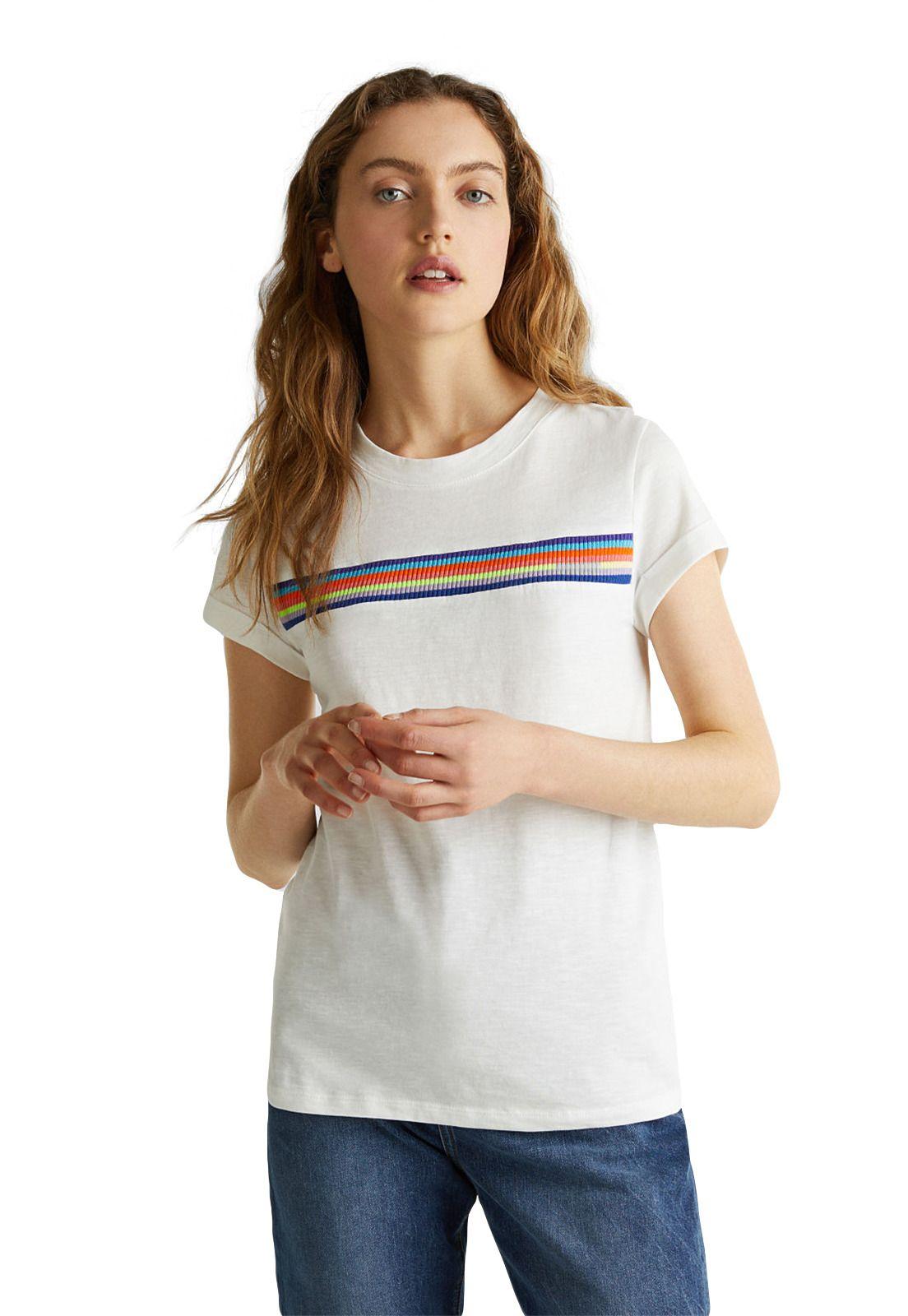 Polera franja multicolor-4