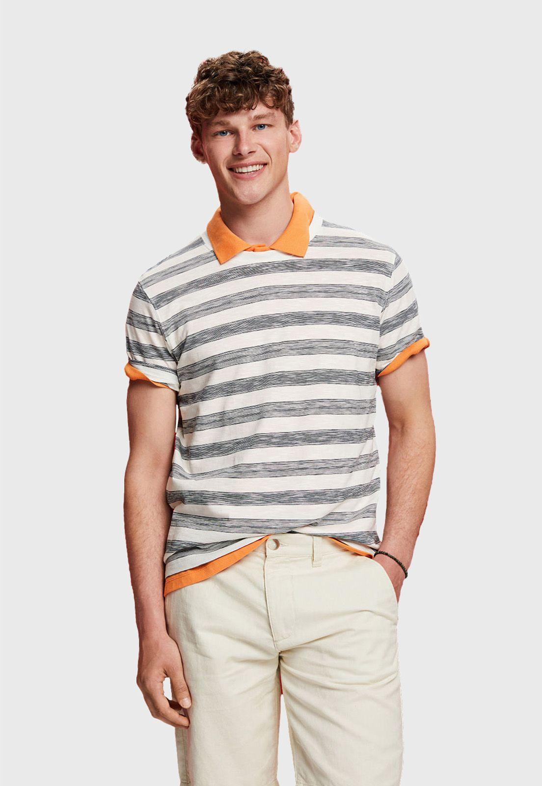 Polera A Rayas Clásica Hombre Esprit-0