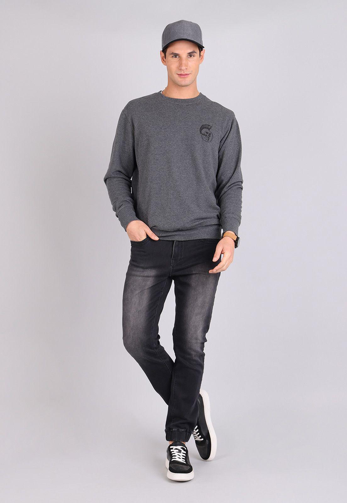 Poleron Cuello Redondo Hombre Soviet SPLH671GR-3