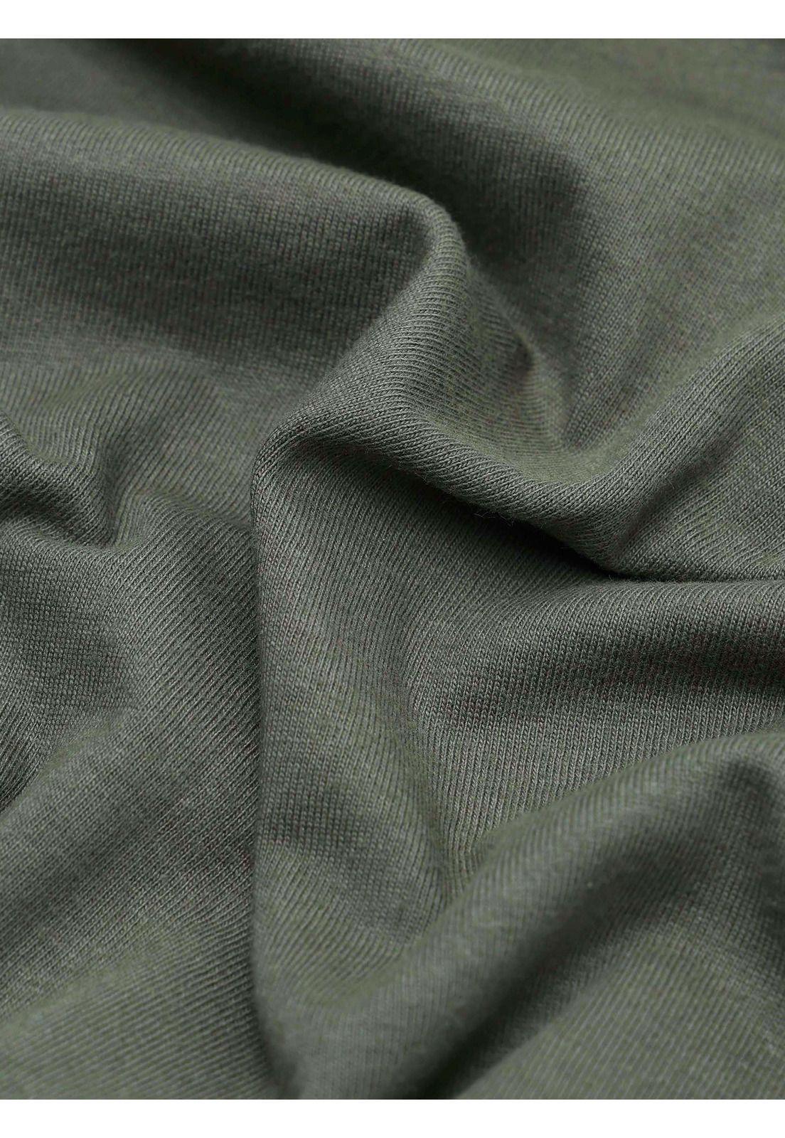 Polera Lisa Stone Wash Regular Fit Verde Arrow PO33071VE-5
