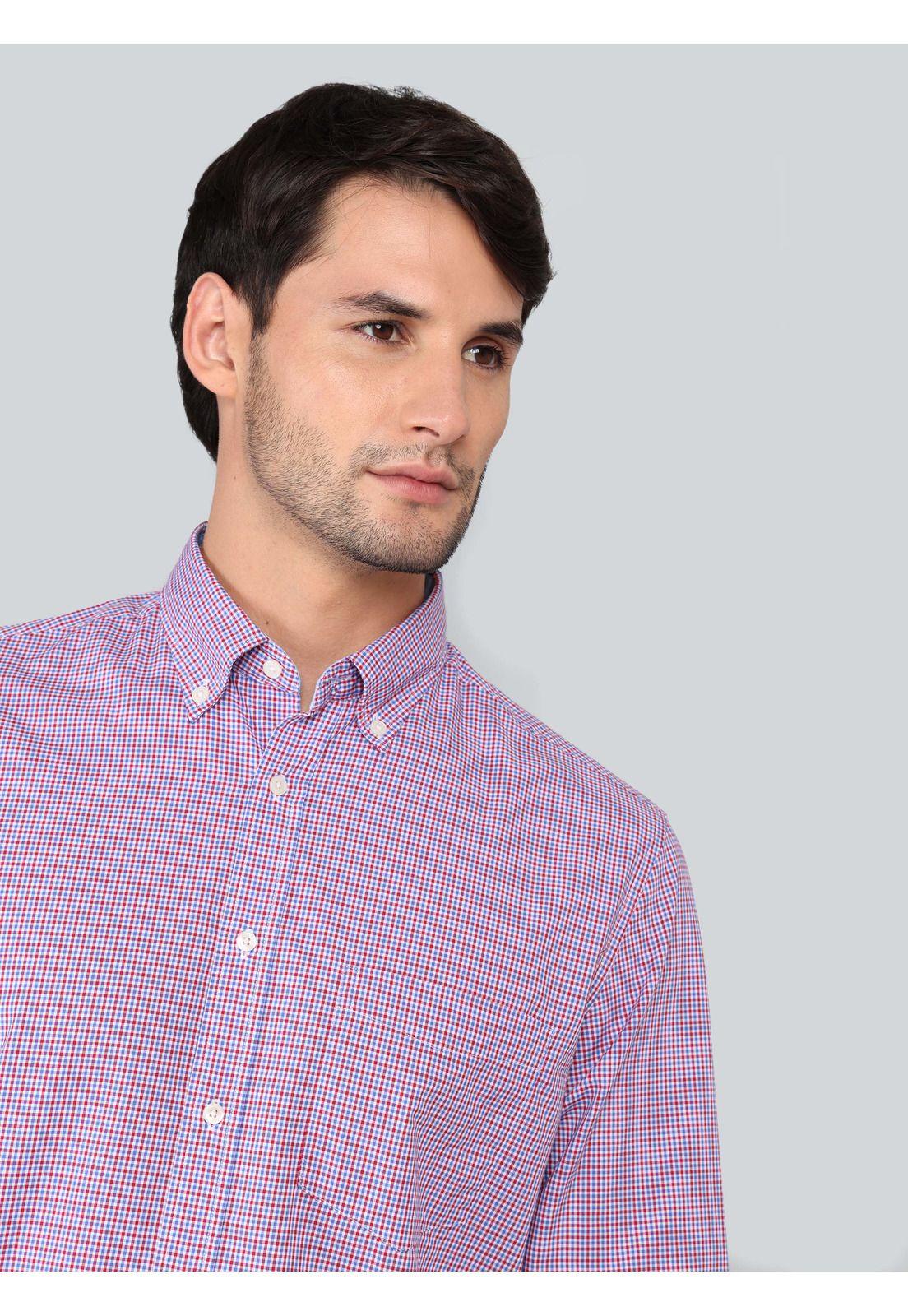 Camisa A Cuadros Regular Fit Rojo Arrow CM33022NB-2
