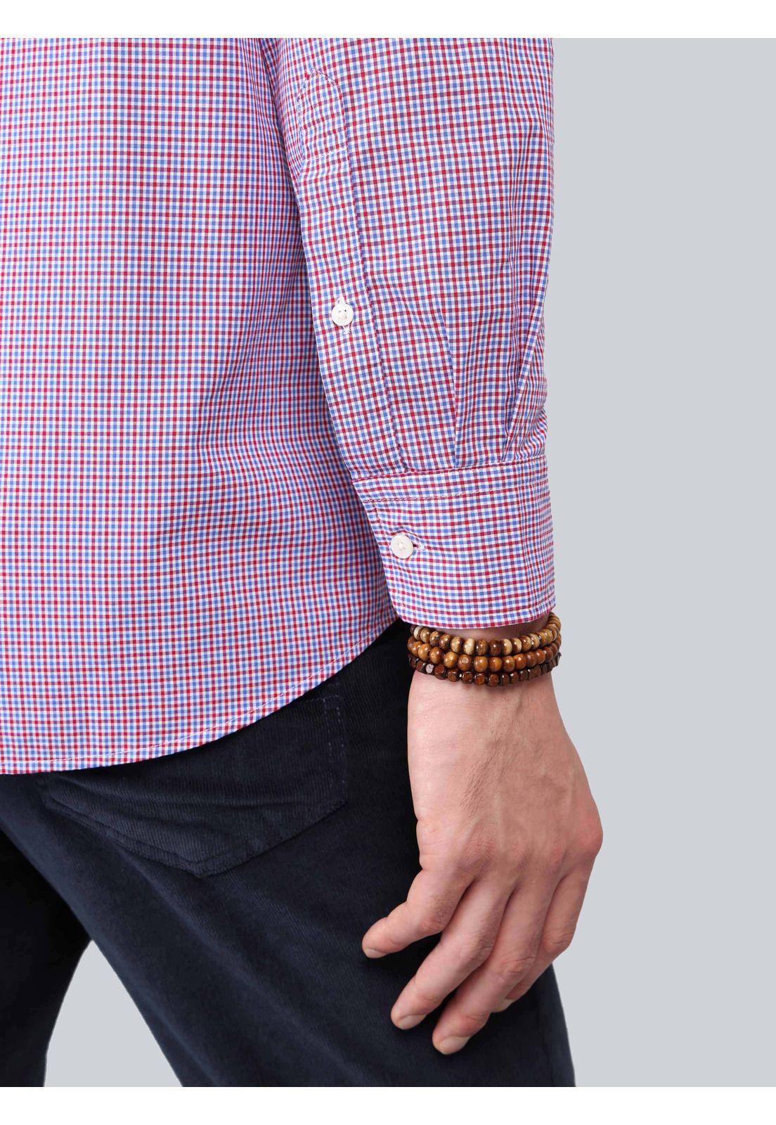 Camisa A Cuadros Regular Fit Rojo Arrow CM33022NB-5