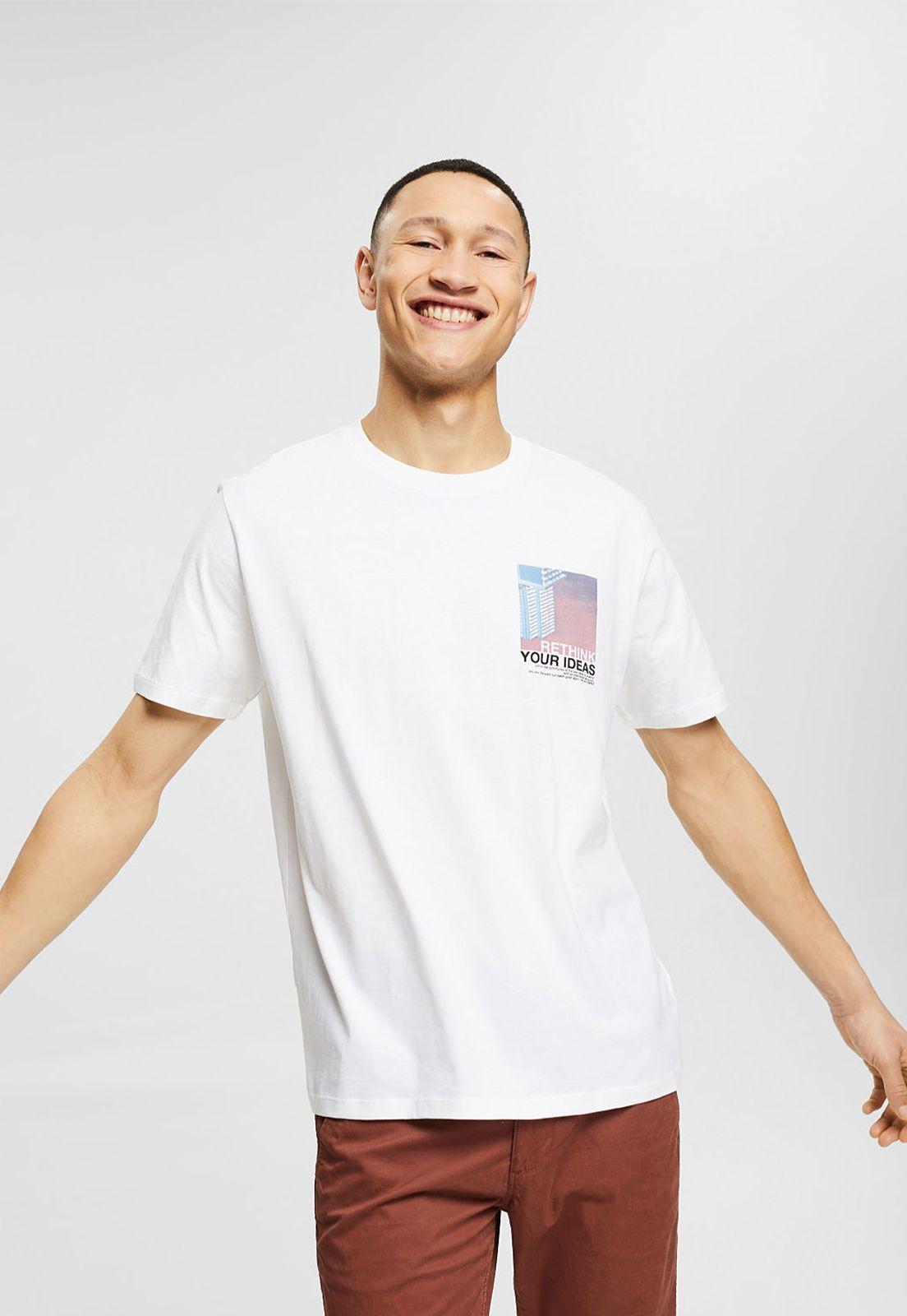 Polera De Algodón Ecológico Con Estampado Esprit-0