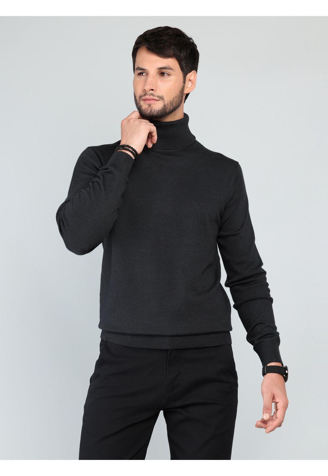 Sweater Cuello Alto Regular Fit Carbón Arrow SW33092CB-0