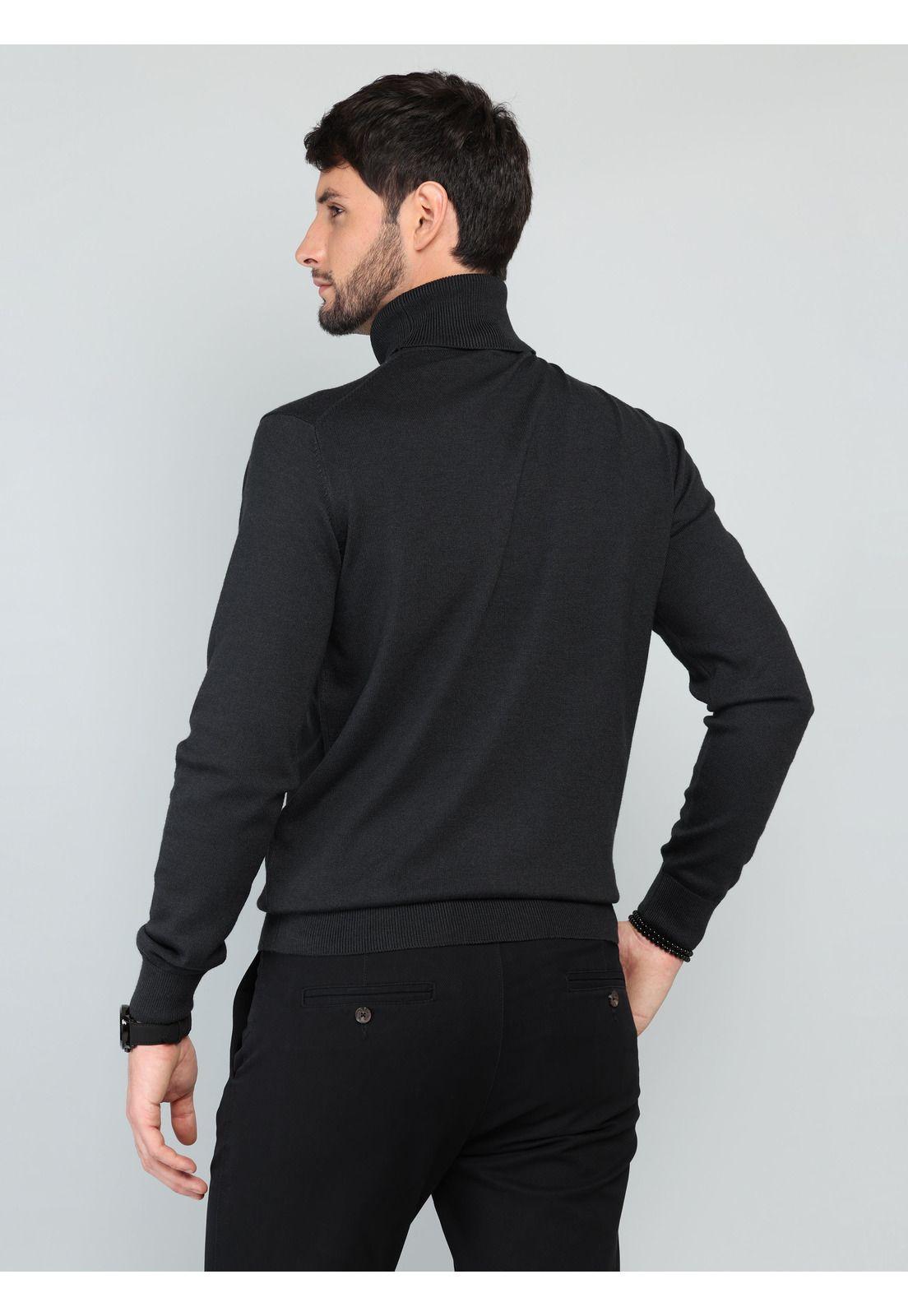 Sweater Cuello Alto Regular Fit Carbón Arrow SW33092CB-1