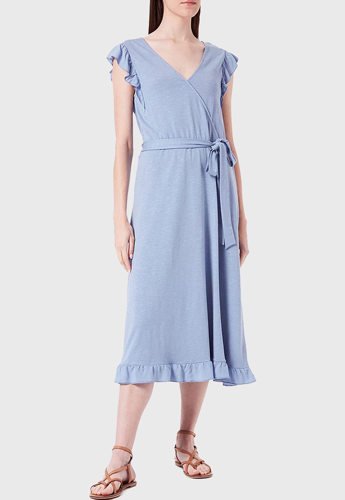 Vestido Midi Con Lazada Esprit-0